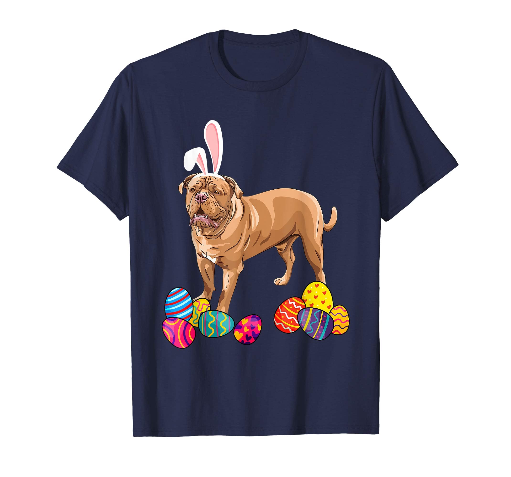 French Mastiff Bunny Ear With Egg Easter Easter Day Shirt
