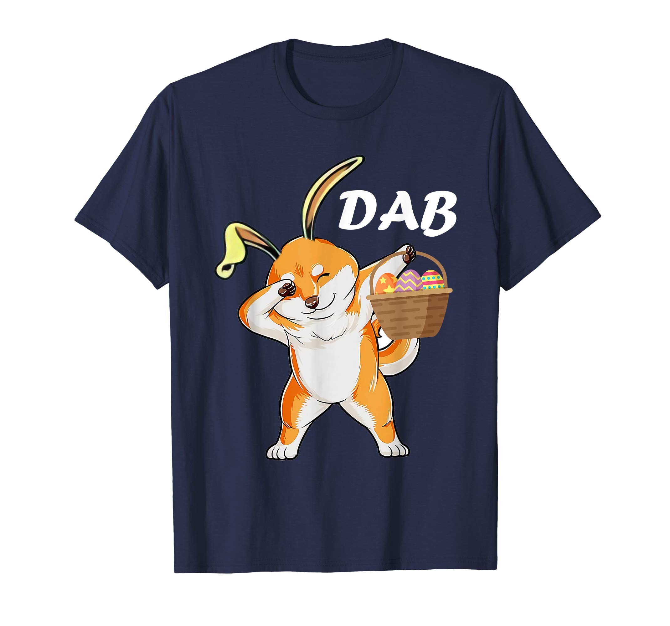 dog Shiba dabbing easter egg shirt