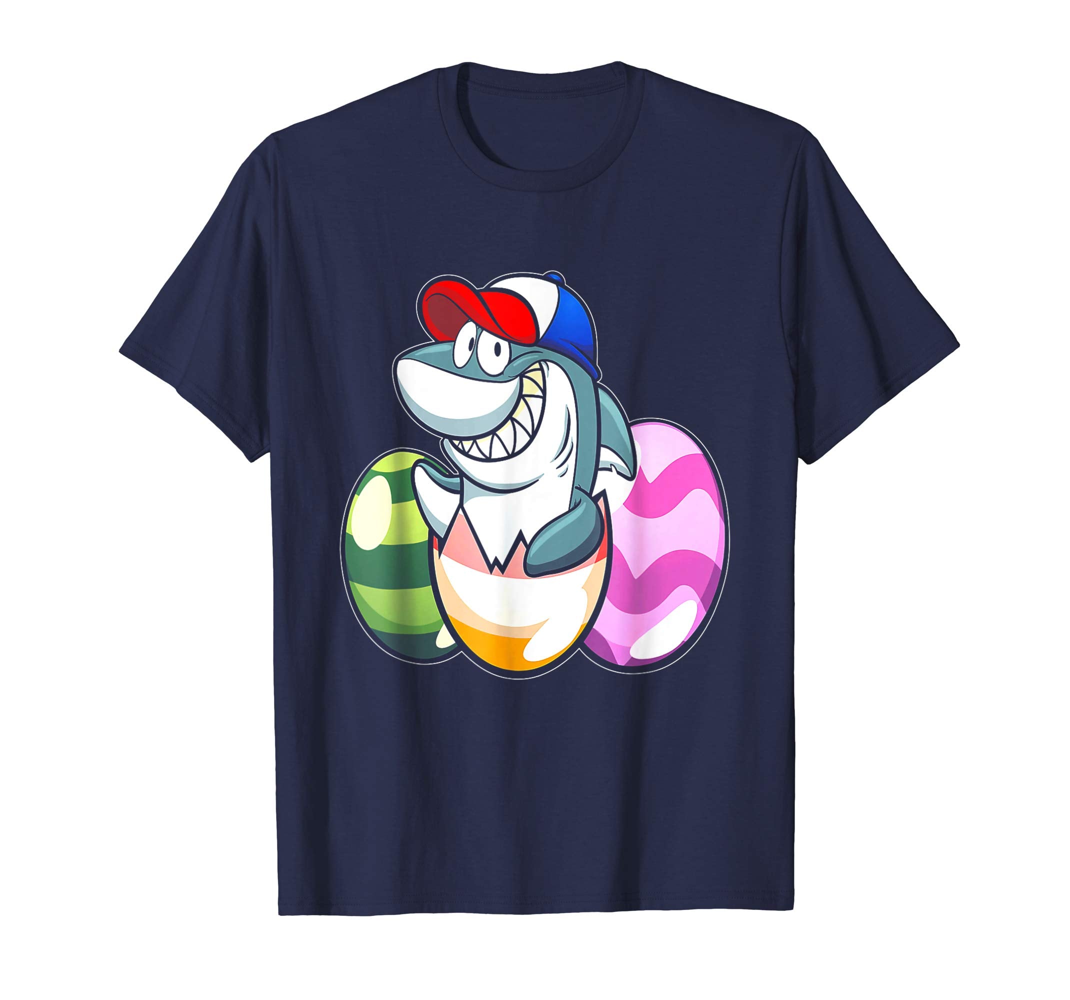 Easter Shirts For Kids Boys Girls Shark Shirt Easter Eggs