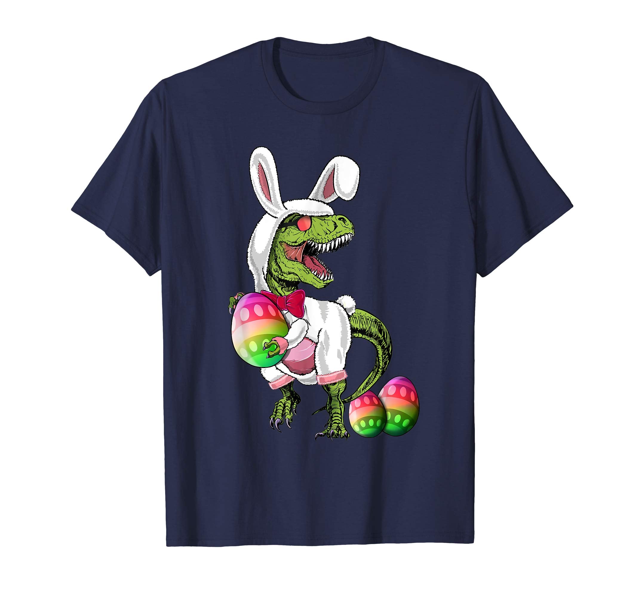 Happy Eastrawr T Rex Dinosaur Easter Bunny Egg Shirt Kids