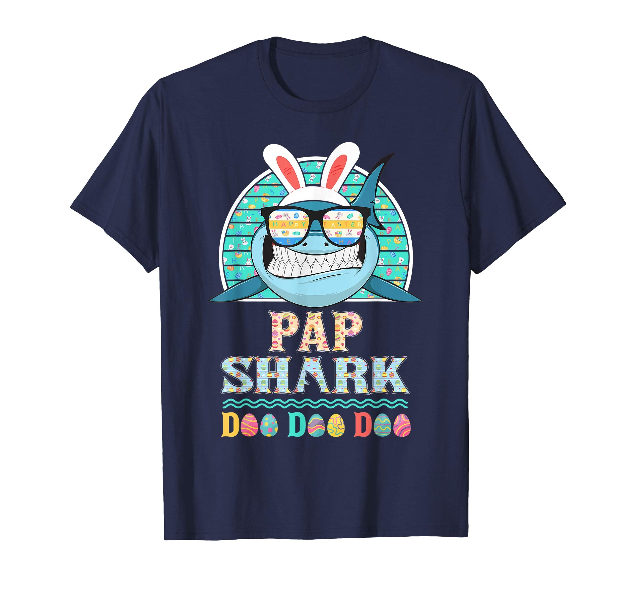 Funny Pap Shark Happy Easter Day Gift Family Shirt