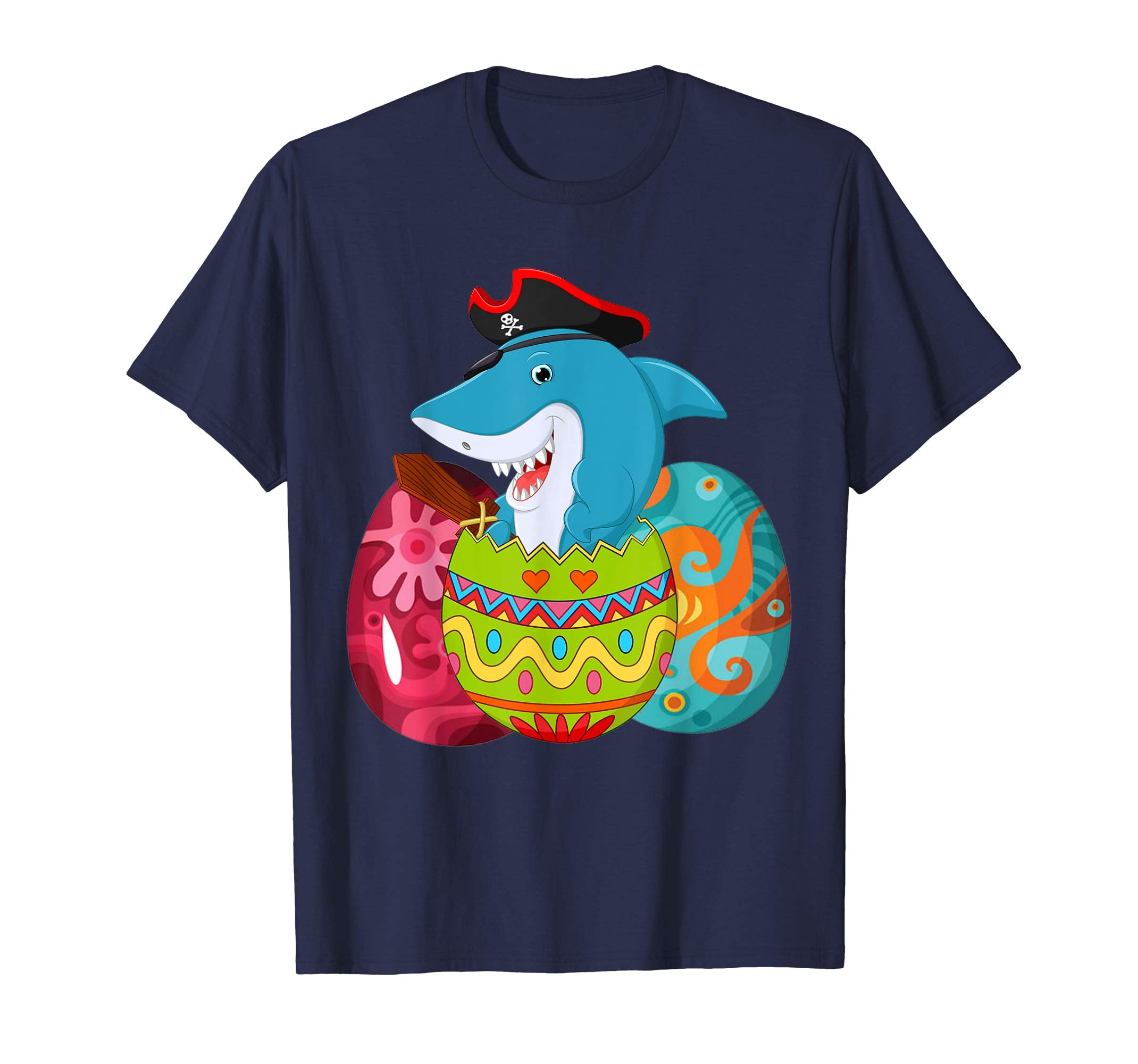Cute shark inside Easter Eggs Tshirt Easter Shirt for kids