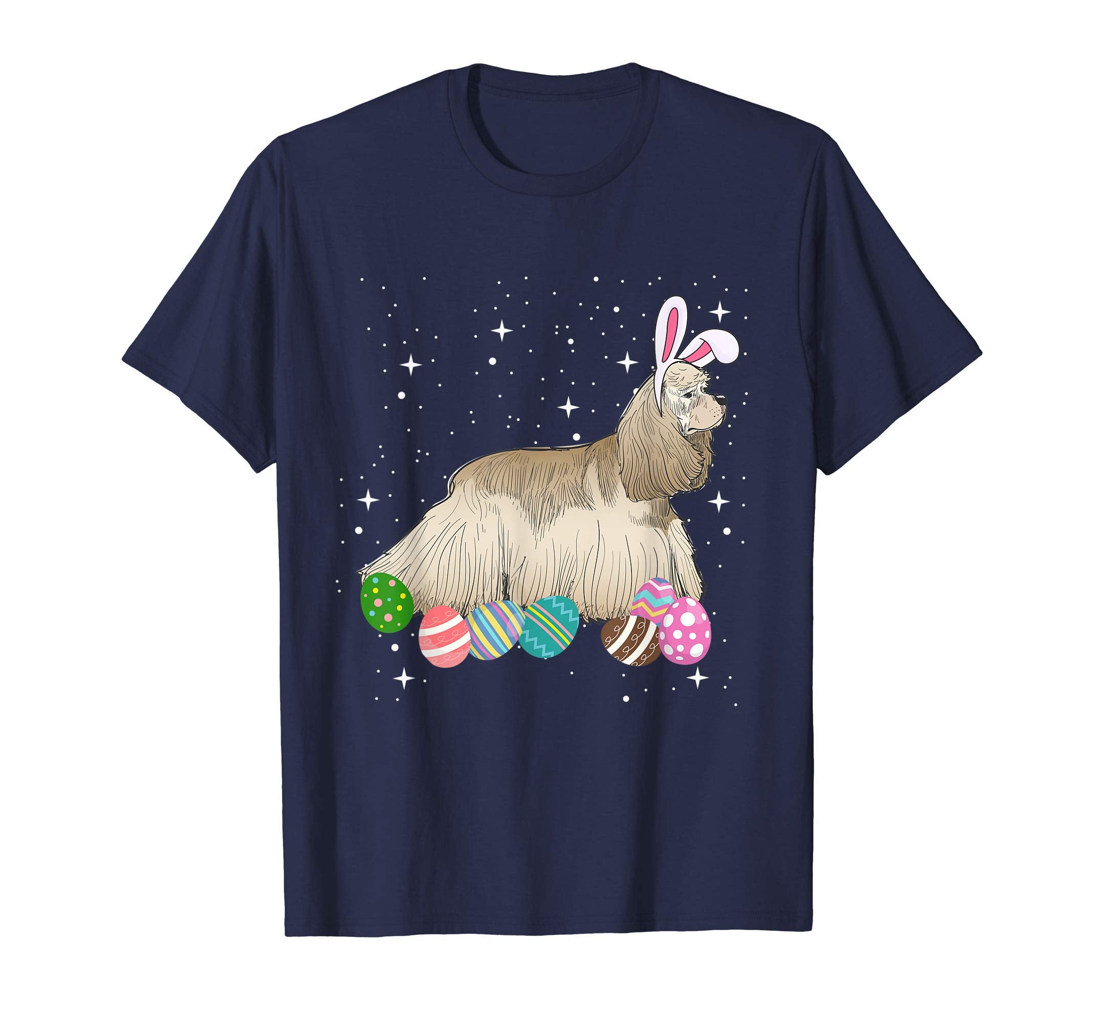 Spaniel Dressed As Easter Bunny With Rabbit Ears T-Shirt