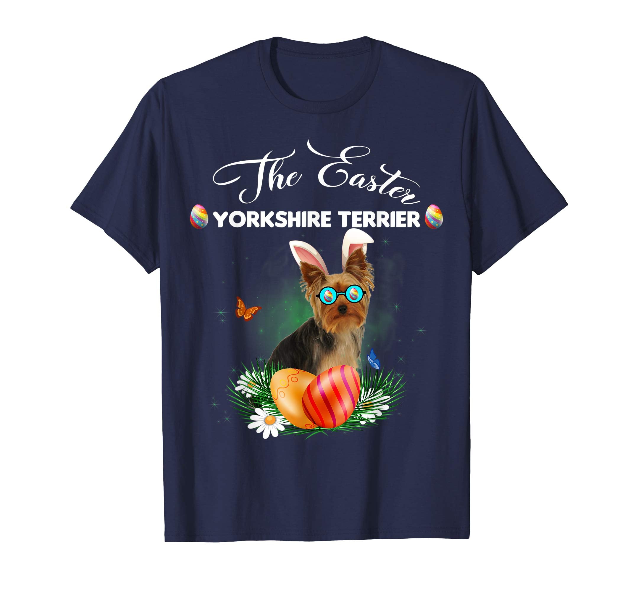 Yorkshire Terrier Bunny Easter Day Dog Gifts T-Shirt