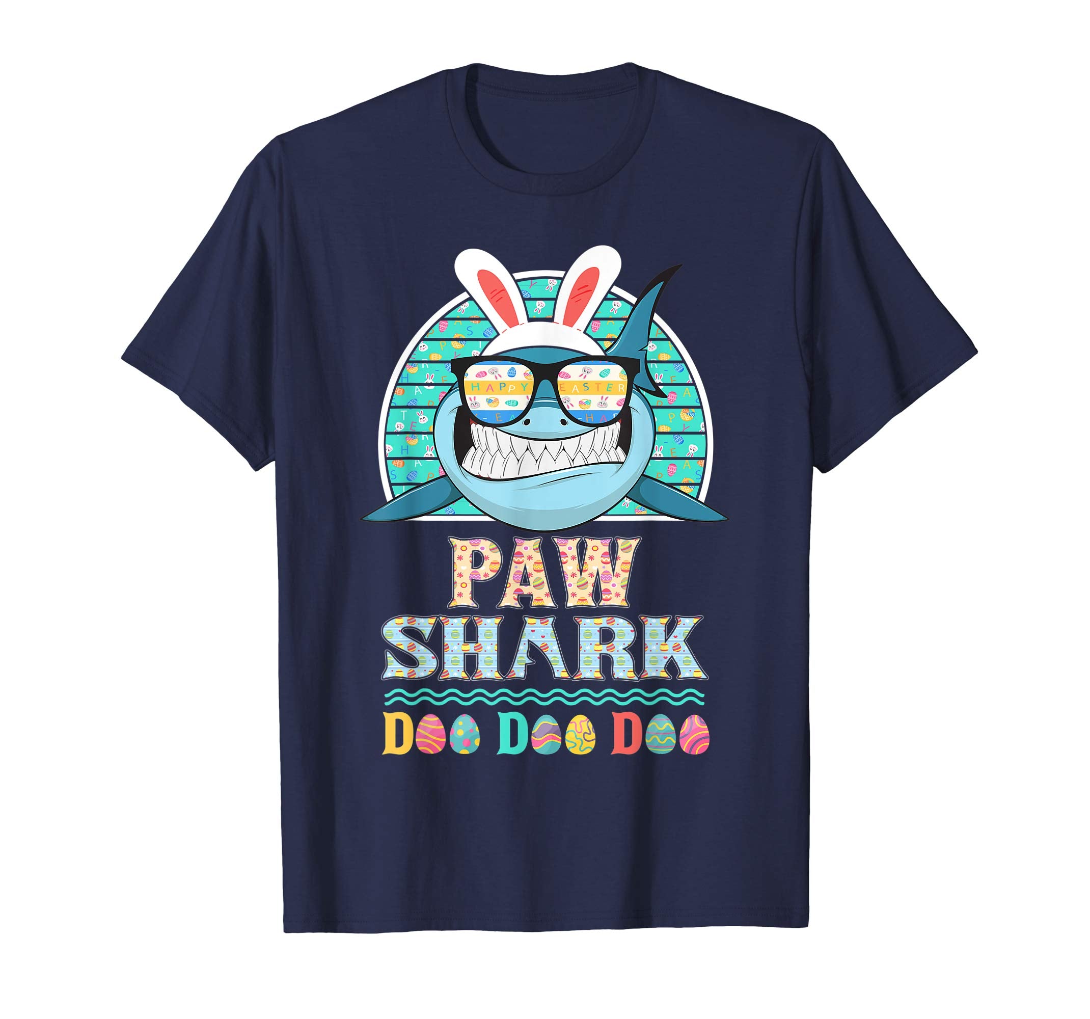 Funny Paw Shark Happy Easter Day Gift Family Shirt