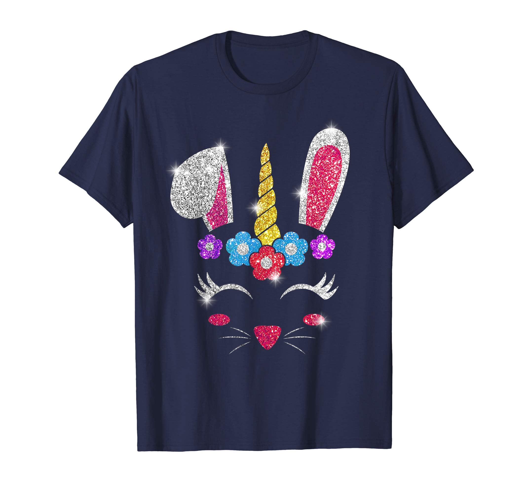 Rabbit Bunny Unicorn Easter day 2019 Shirt Gift Girl Kid