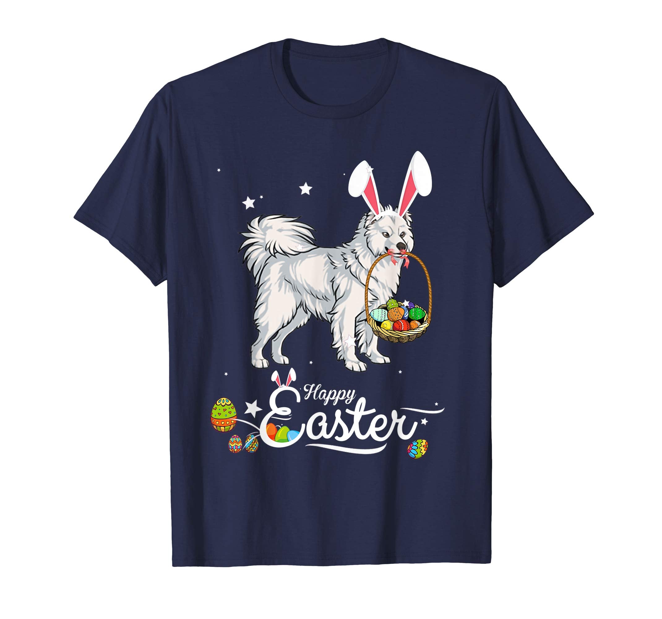 Samoyed Dog With Bunny Hat Easter Costume T Shirt