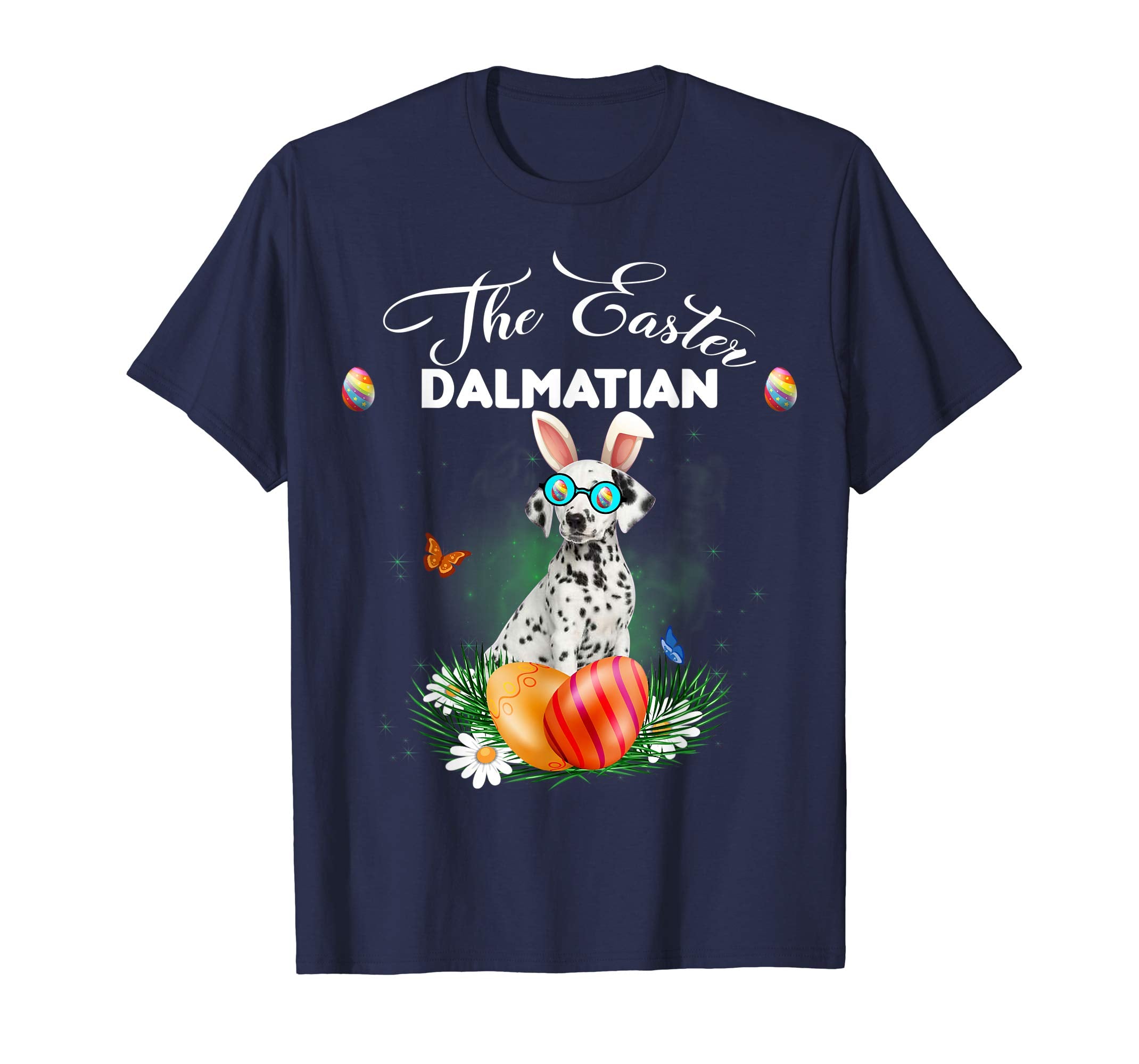 Dalmatian Bunny Easter Day Dog Gifts T-Shirt