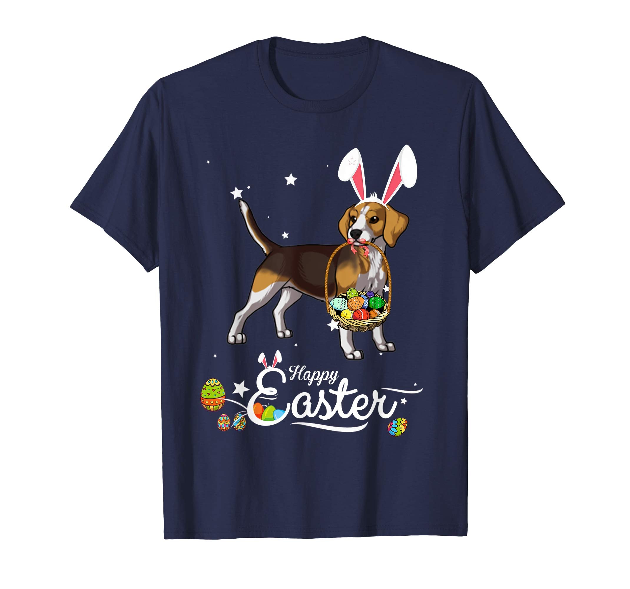Beagle Dog With Bunny Hat Easter Costume T Shirt