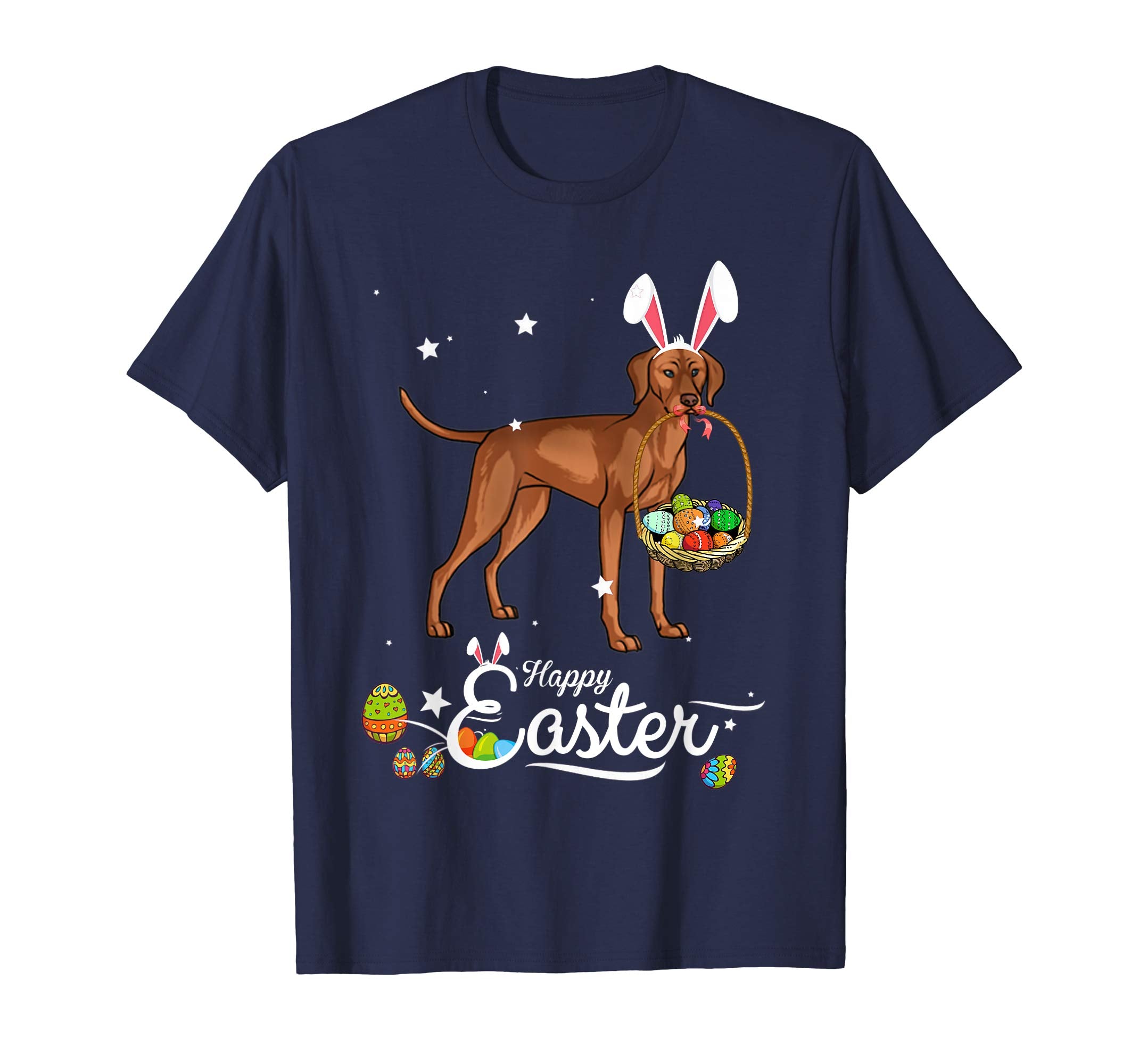Vizsla Dog With Bunny Hat Easter Costume T Shirt