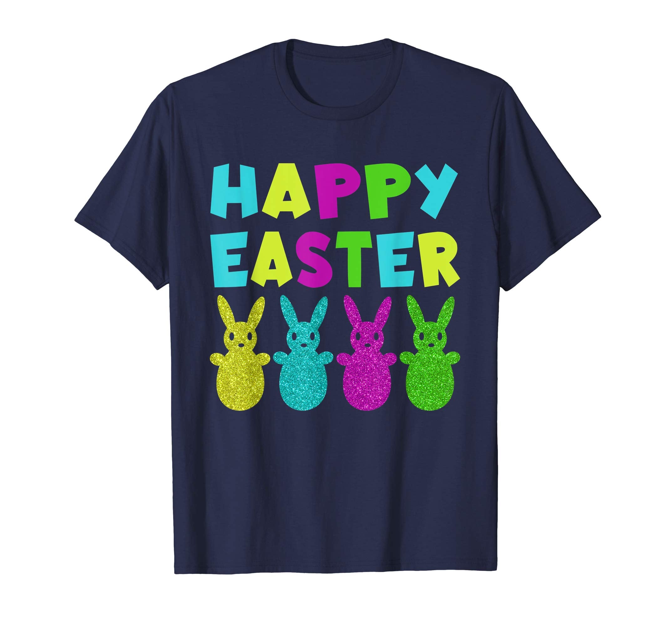 Happy Easter Shirt Colorful Bunny Eggs Gift TShirt