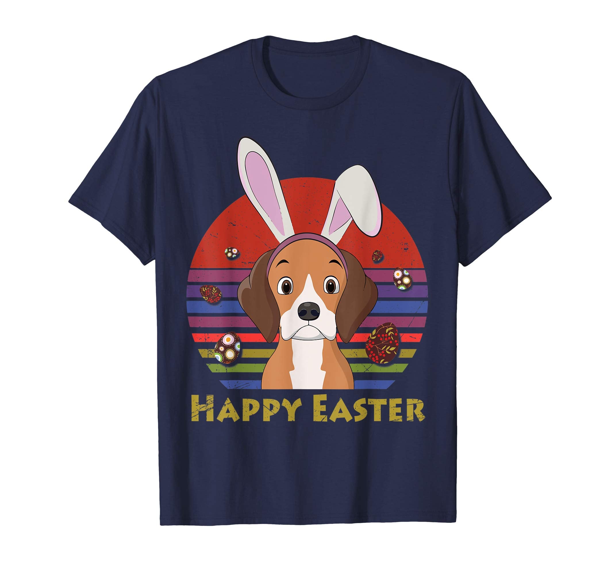 Beagle With Bunny Headband Happy Easter Tshirt Easter Gifts