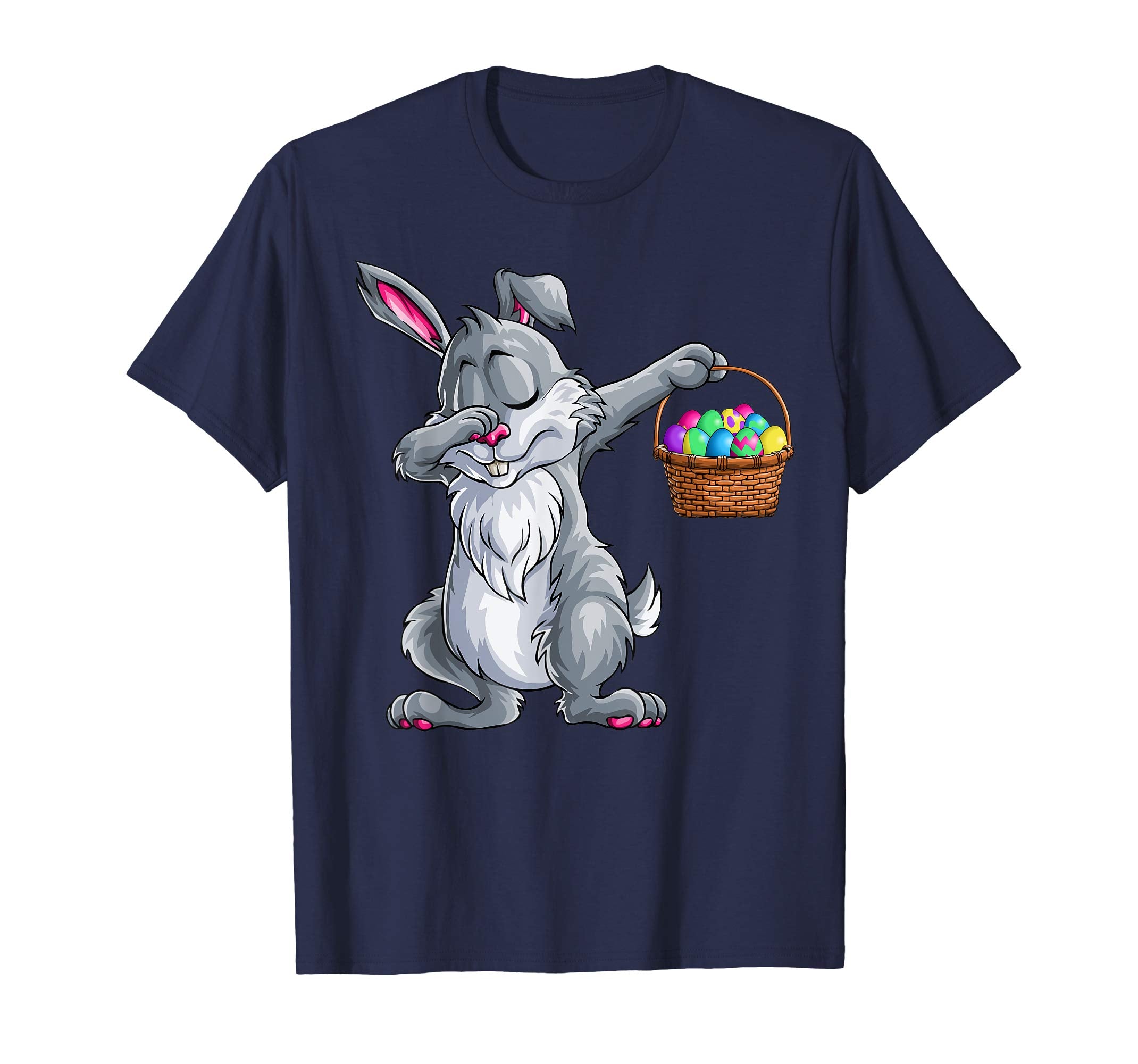 Dabbing Easter Bunny T Shirt Men Women Kids Basket Eggs Gift