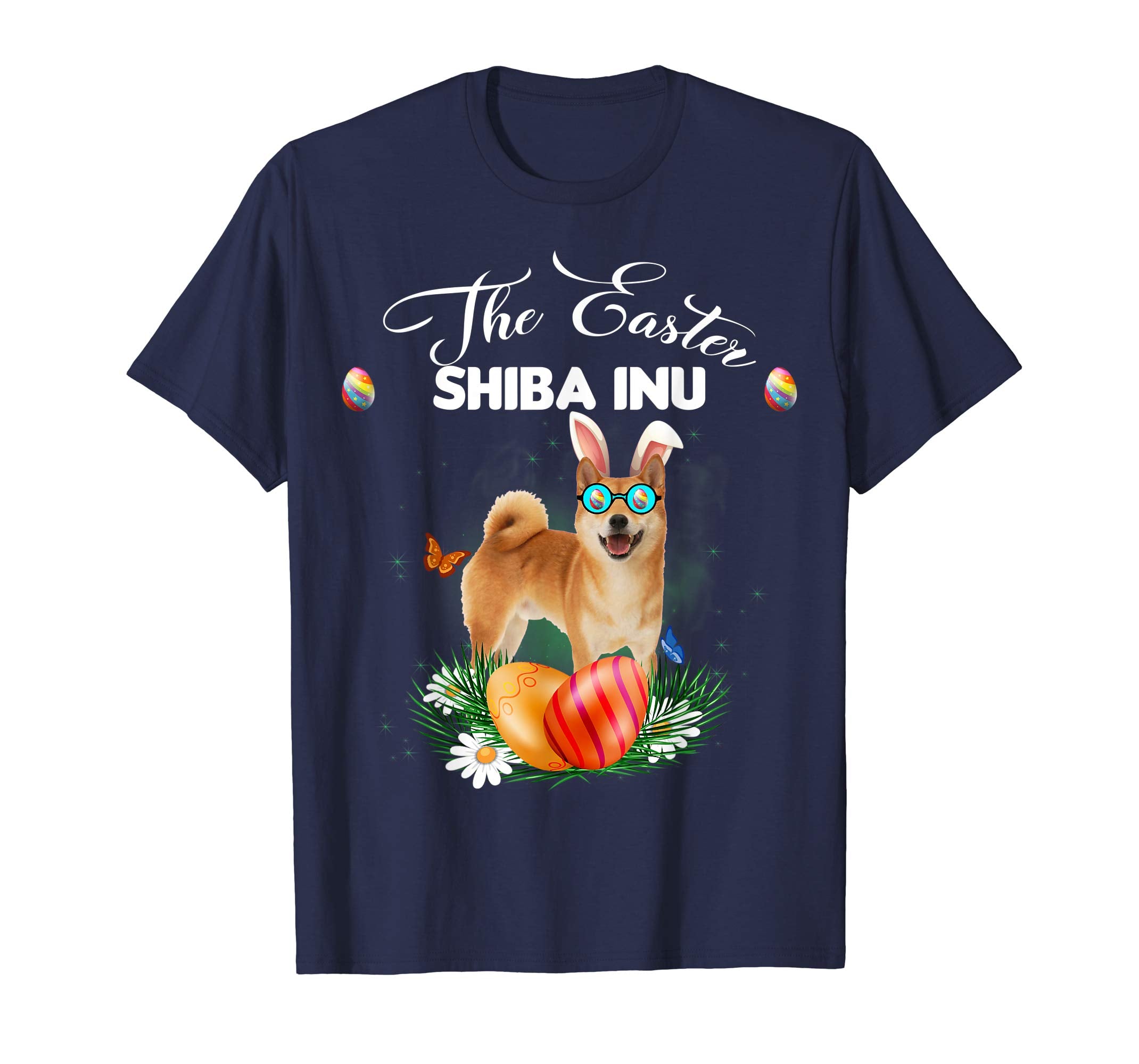 Shiba Inu Bunny Easter Day Dog Gifts T-Shirt