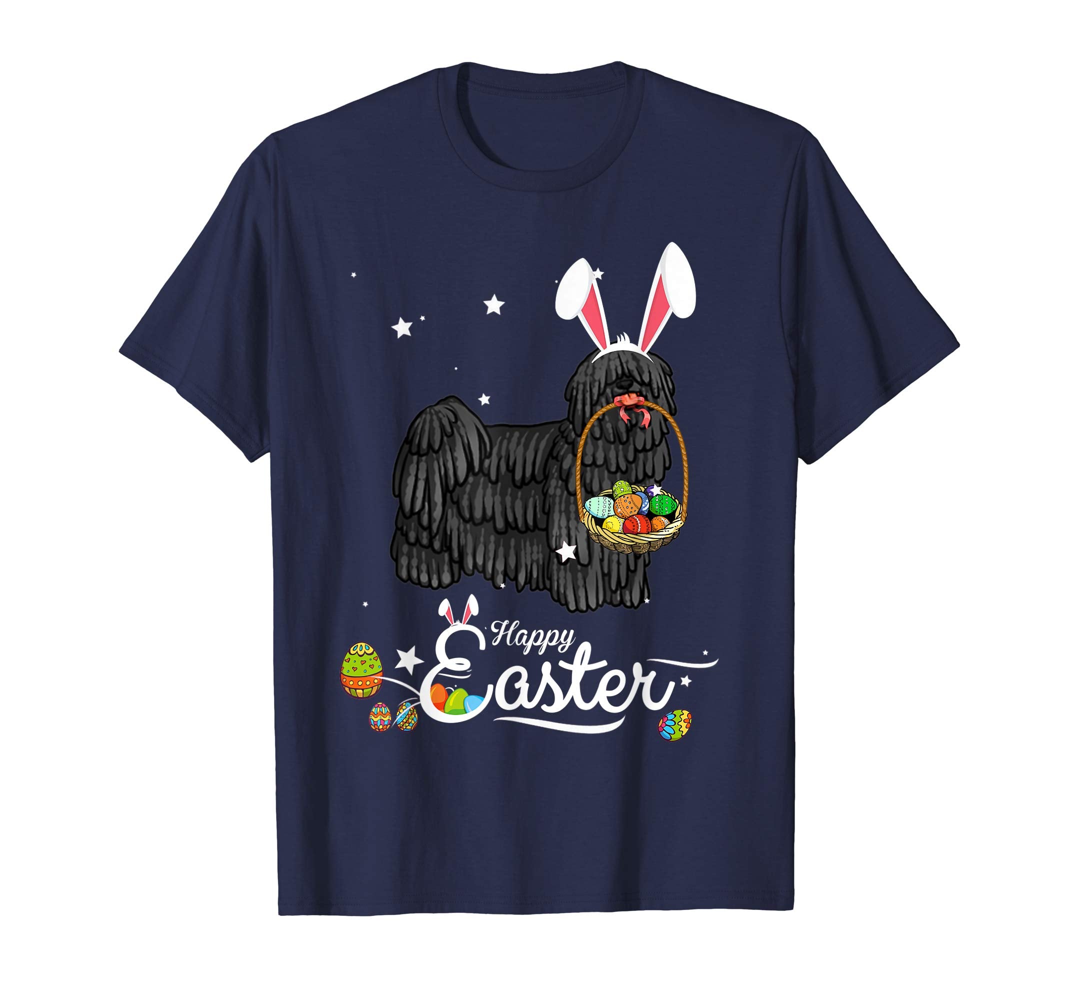 Puli Dog With Bunny Hat Easter Costume T Shirt