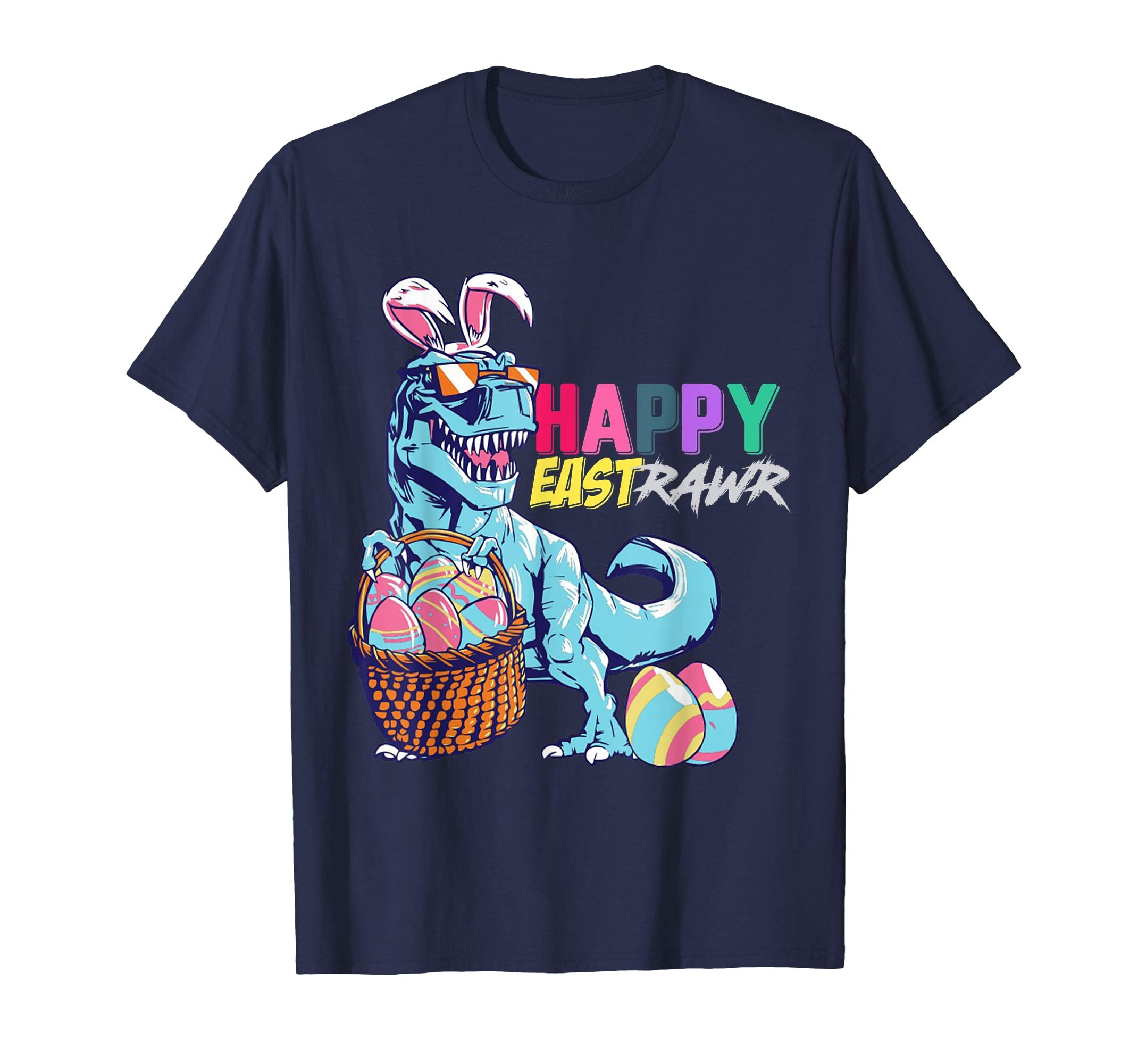 Happy Eastrawr Funny T-Rex Dinosaur Easter Bunny Shirt