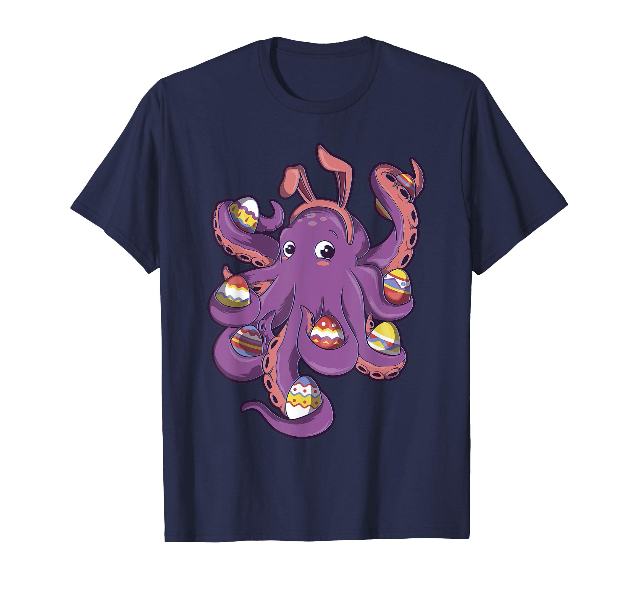 Octopus Easter Bunny Shirt Easter Gift For Kids Boys Girls
