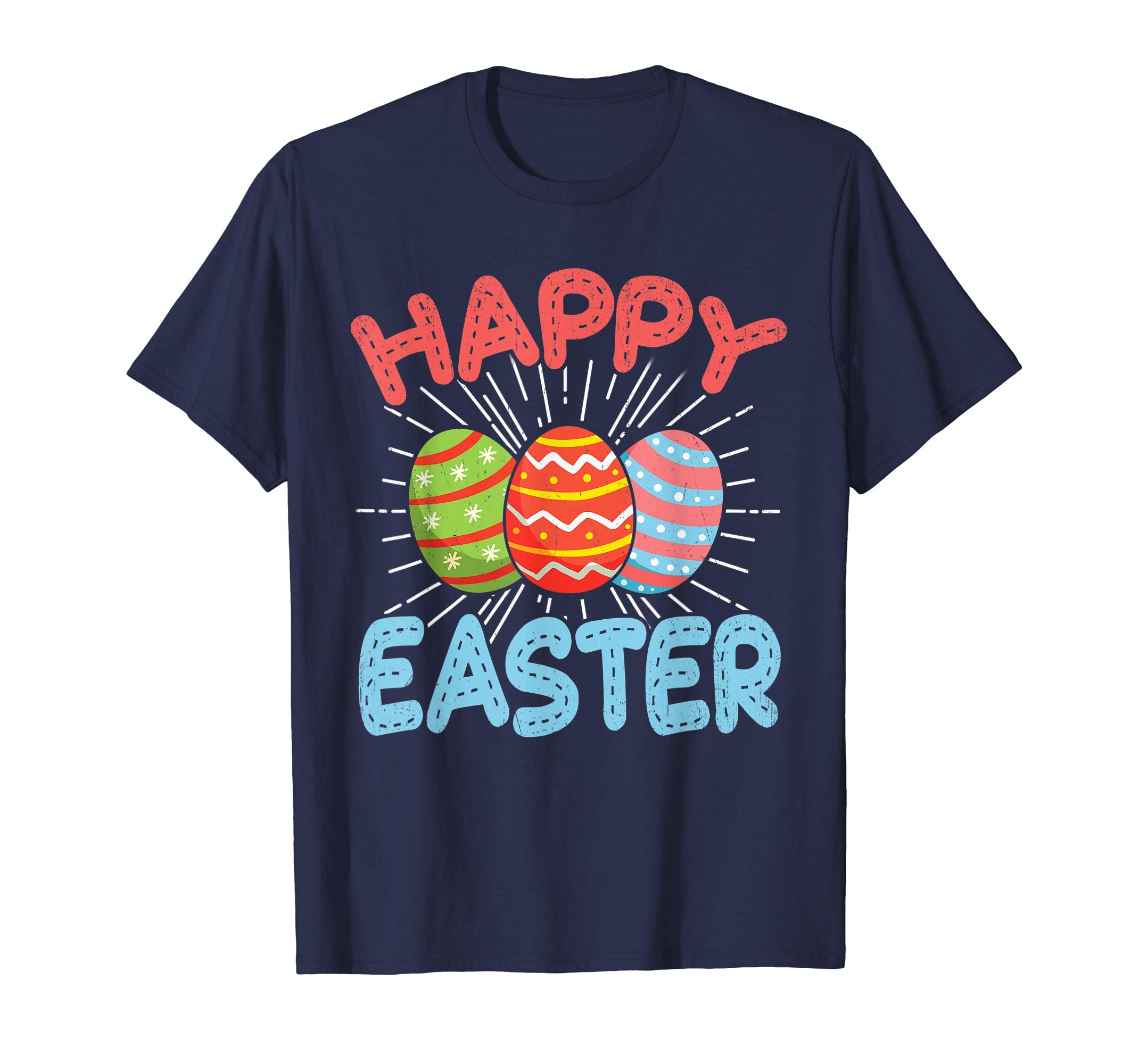 Happy Easter T-Shirt Funny Easter Eggs Novelty Shirt Gift