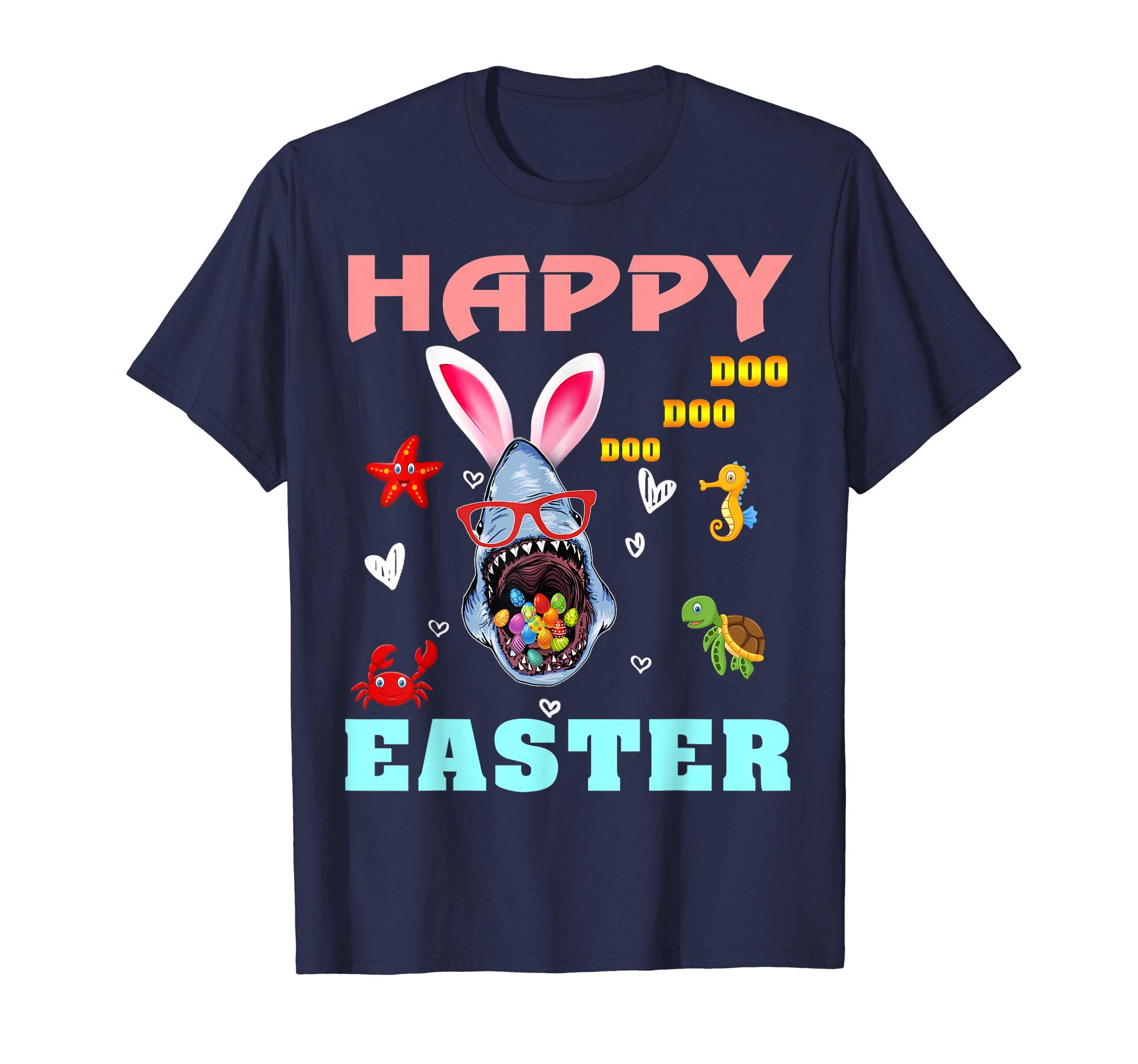 Shark Doo Doo Doo Happy Easter Day T Shirt