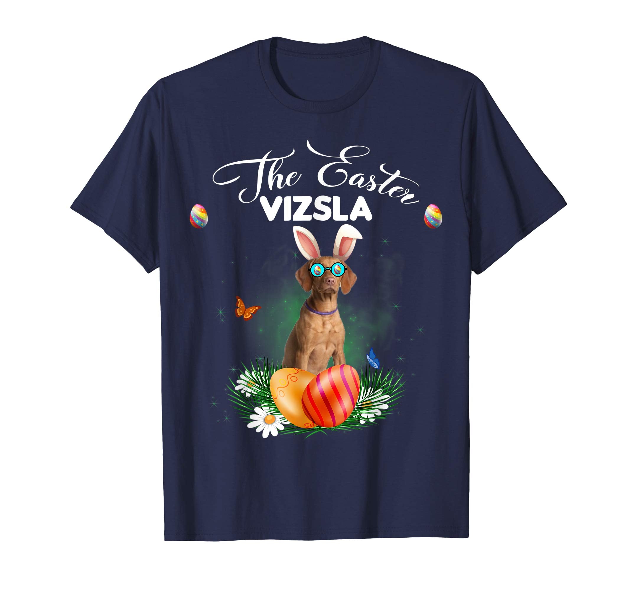 Vizsla Bunny Easter Day Dog Gifts T-Shirt