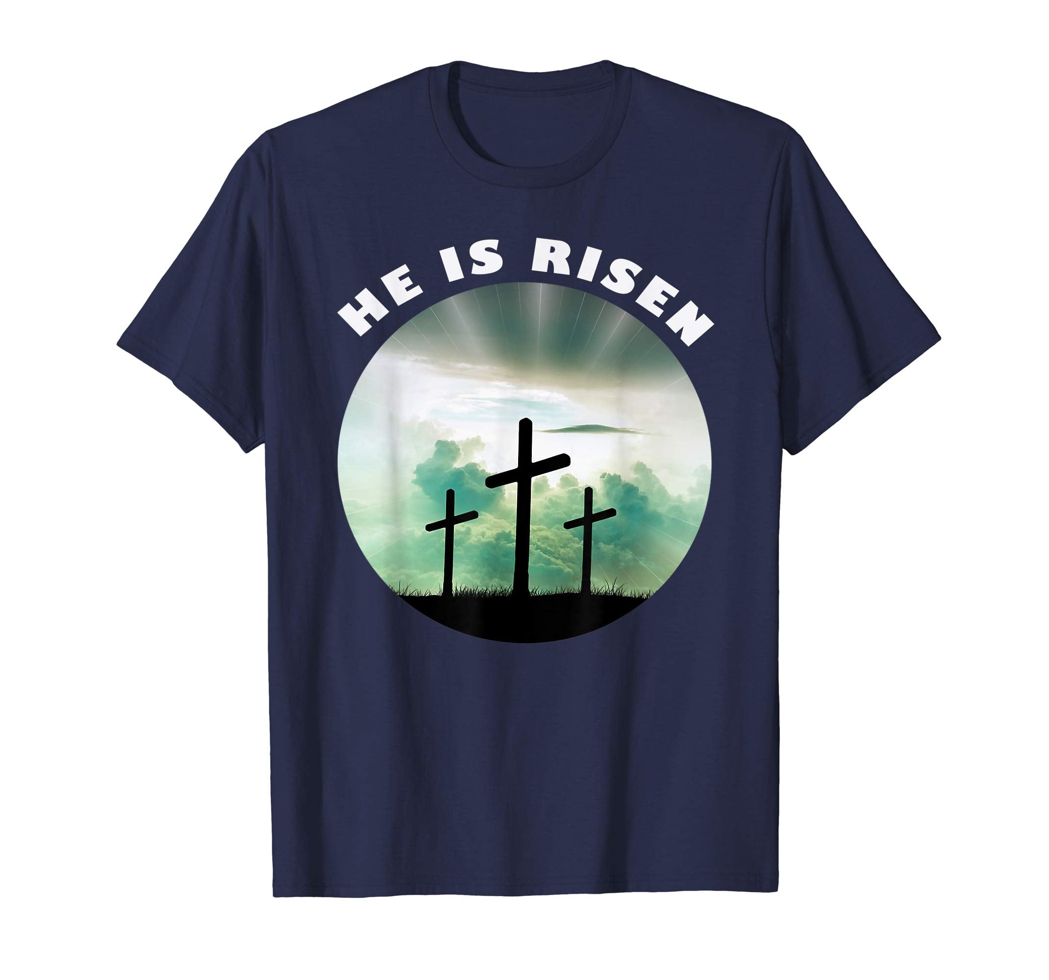 He is Risen Inspirational Cross Easter Jesus Worship Shirt