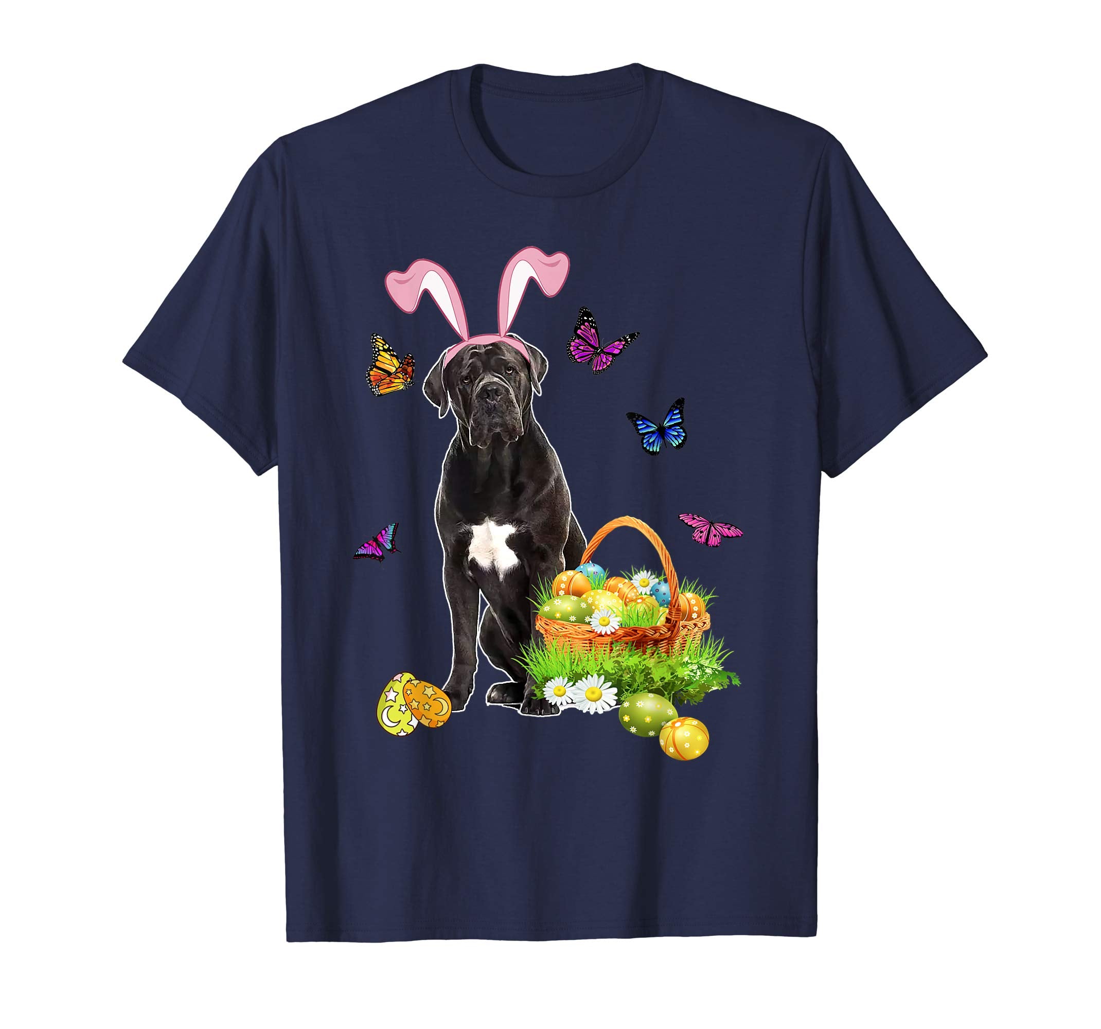 Cane Corso Bunny Hat Rabbit Easter Eggs T-Shirt