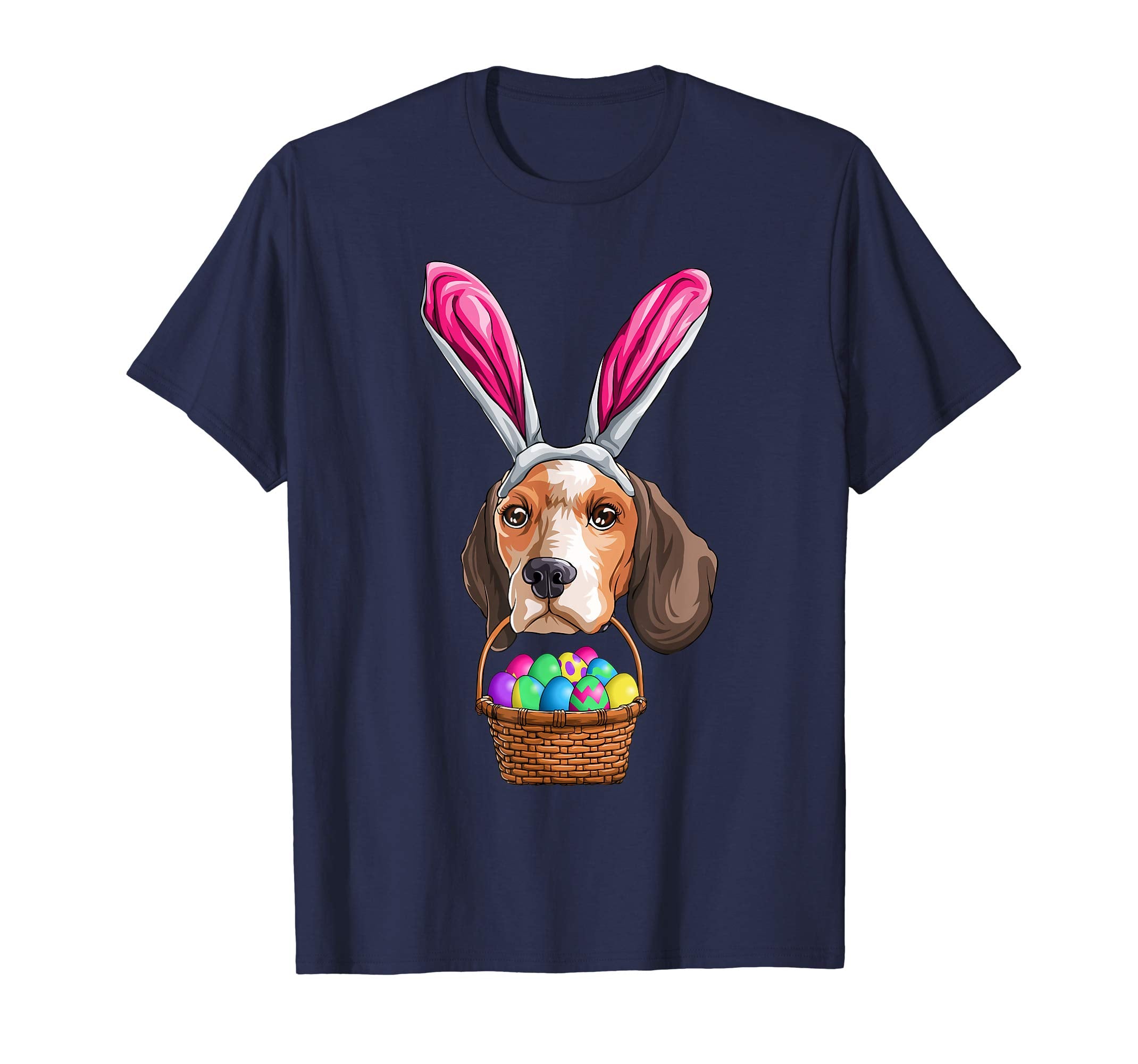 Easter Beagle T Shirt Men Women Kids Bunny Basket Eggs Gift