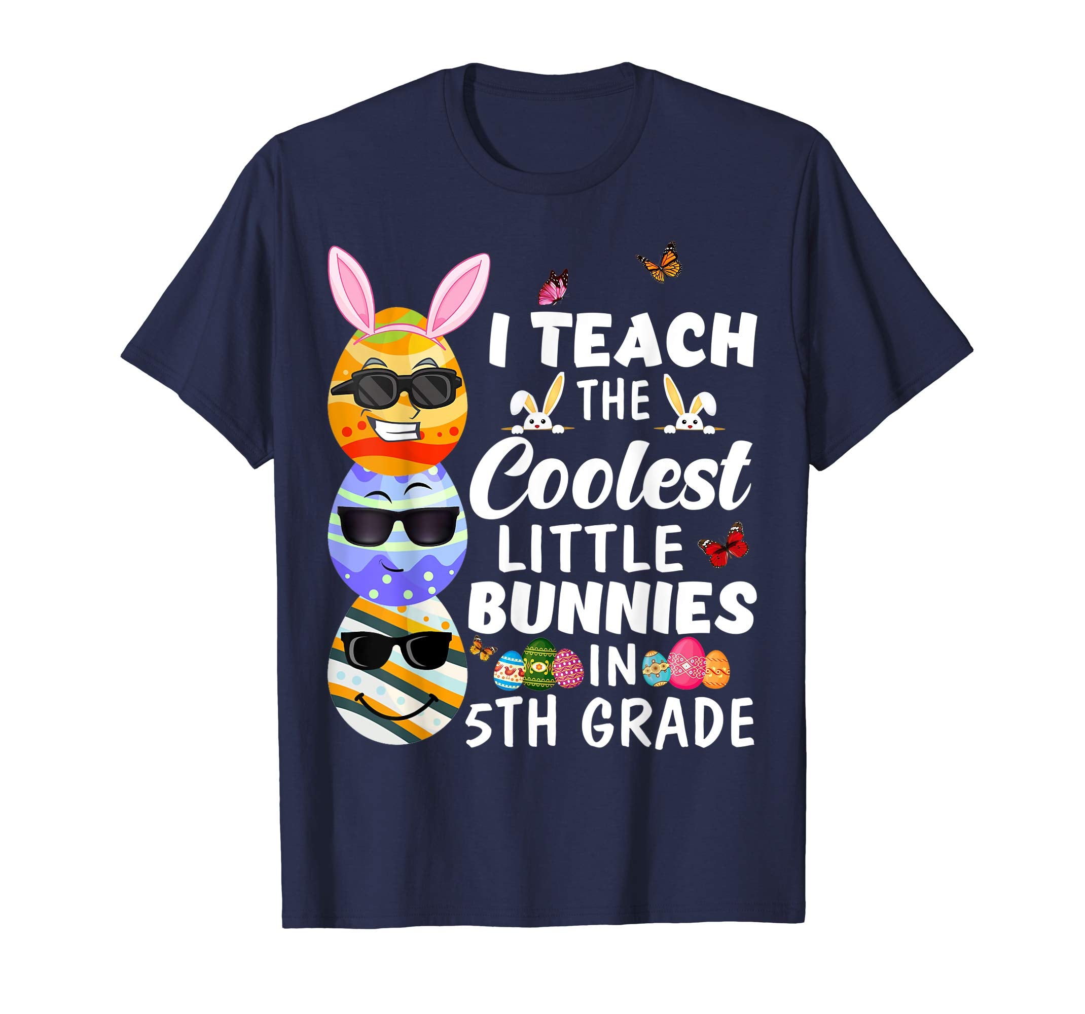 Easter 5th Grade Teacher Shirt Easter Eggs Emoji Funny Gift