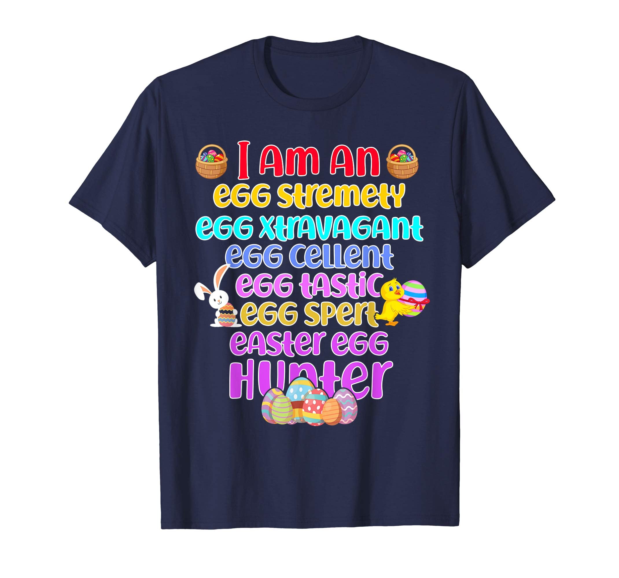 EggSpert EggCellent Egg Hunter T Shirt Easter Gift