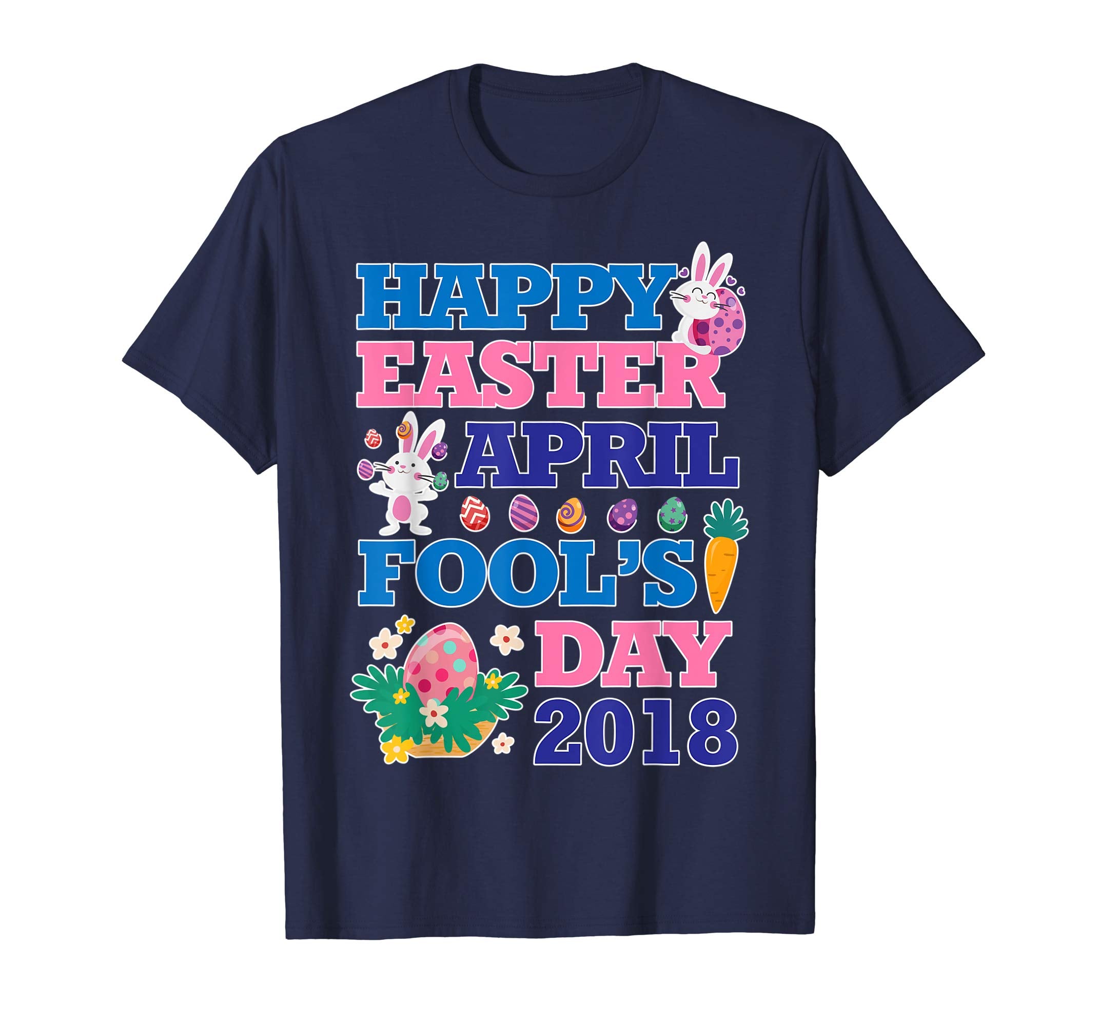 Cute Emotion Faces Happy Easter Fools Day 2018 TShirt Gift