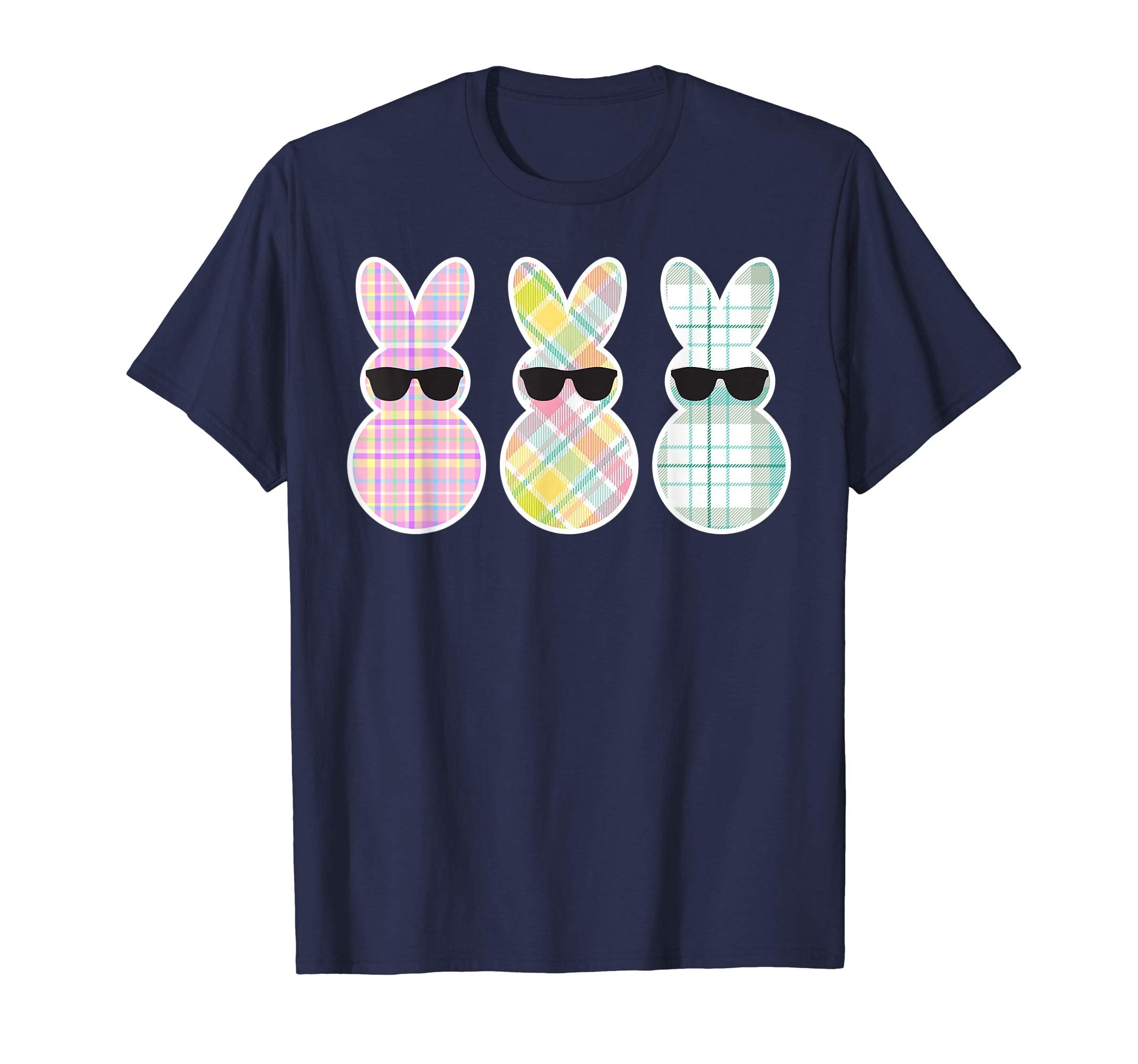 Cute Peeps- Bunny Easter Plaid T shirt -Happy Easter Gift