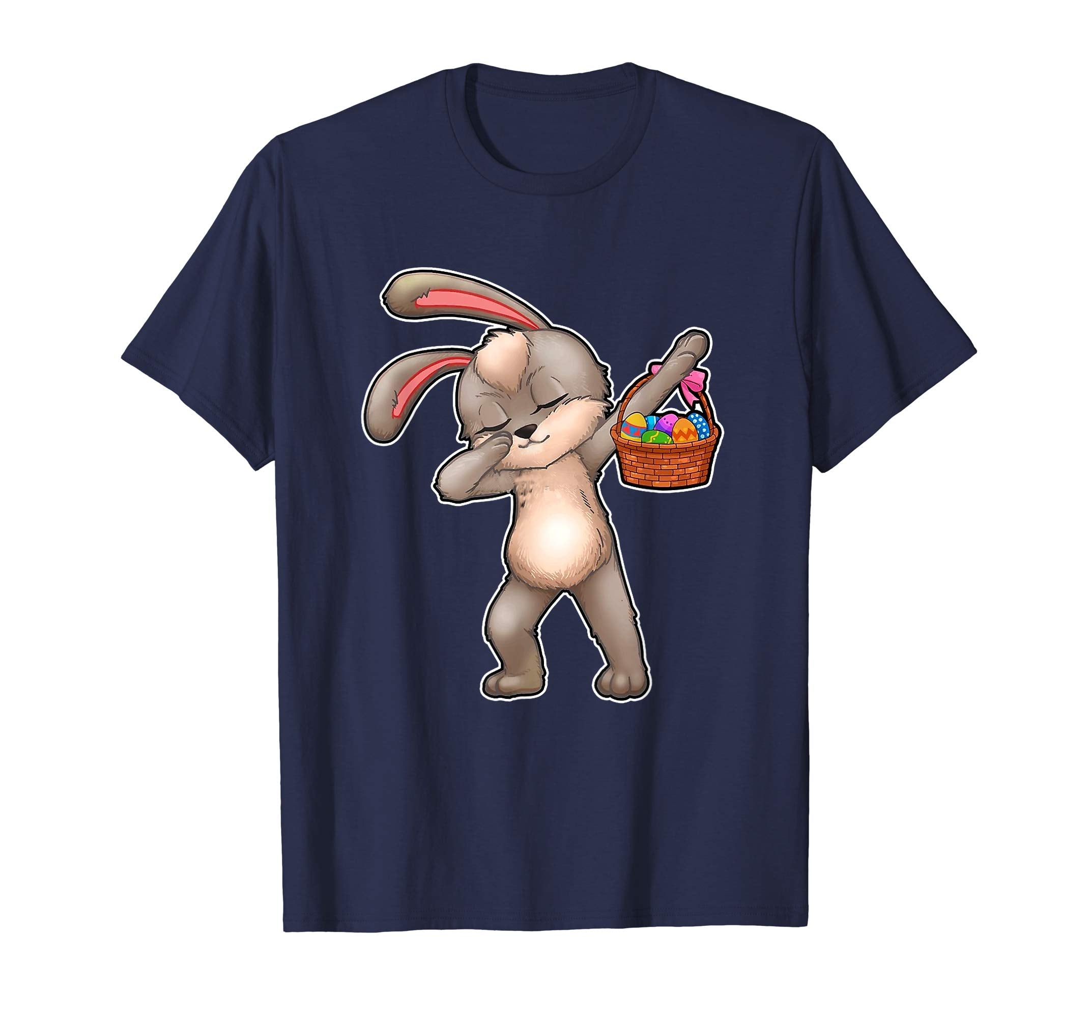 Dabbing Easter Bunny With Basket Of Eggs T-Shirt