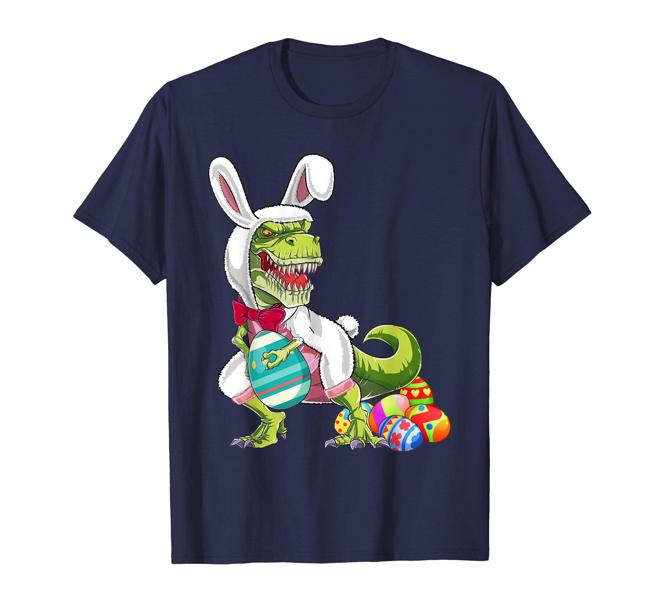 Happy Eastrawr T Rex Dinosaur Easter Bunny Egg Shirt Kids