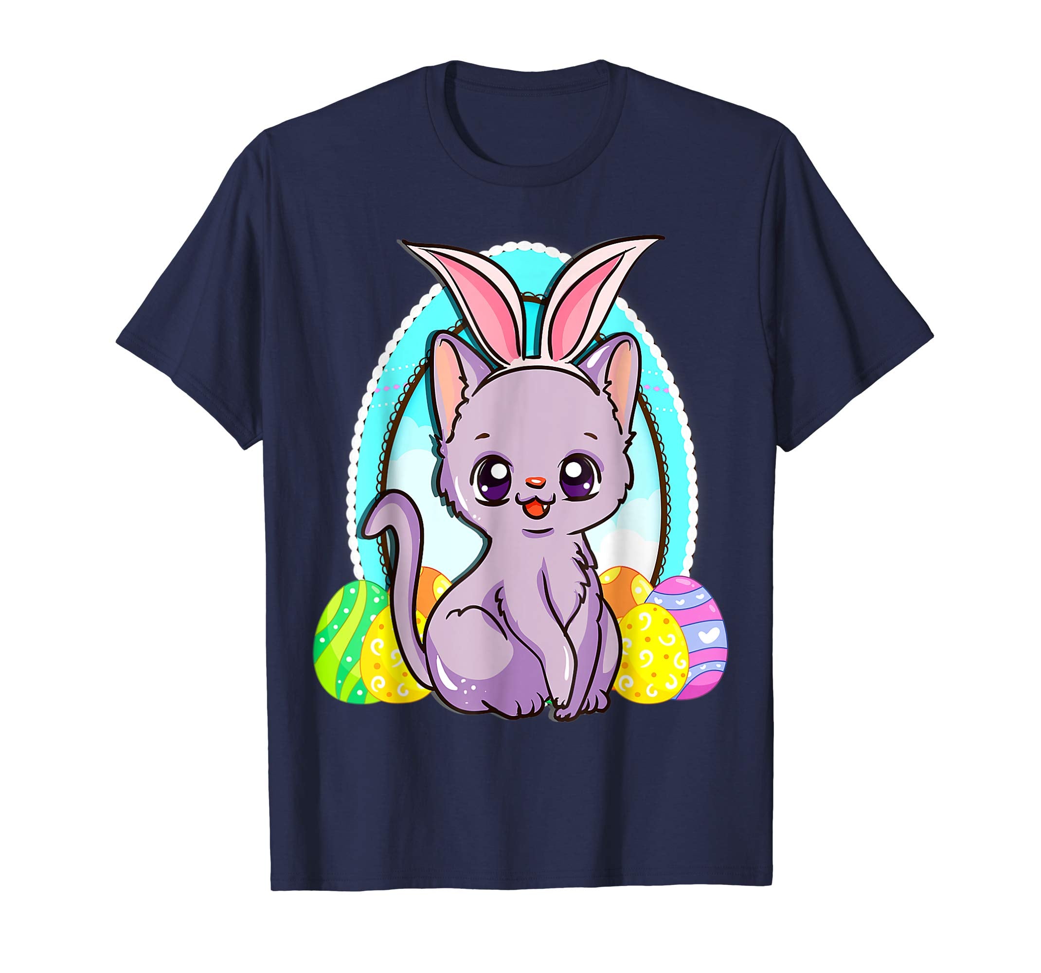 Easter Day Shirt Women Kitten Lover Gifts