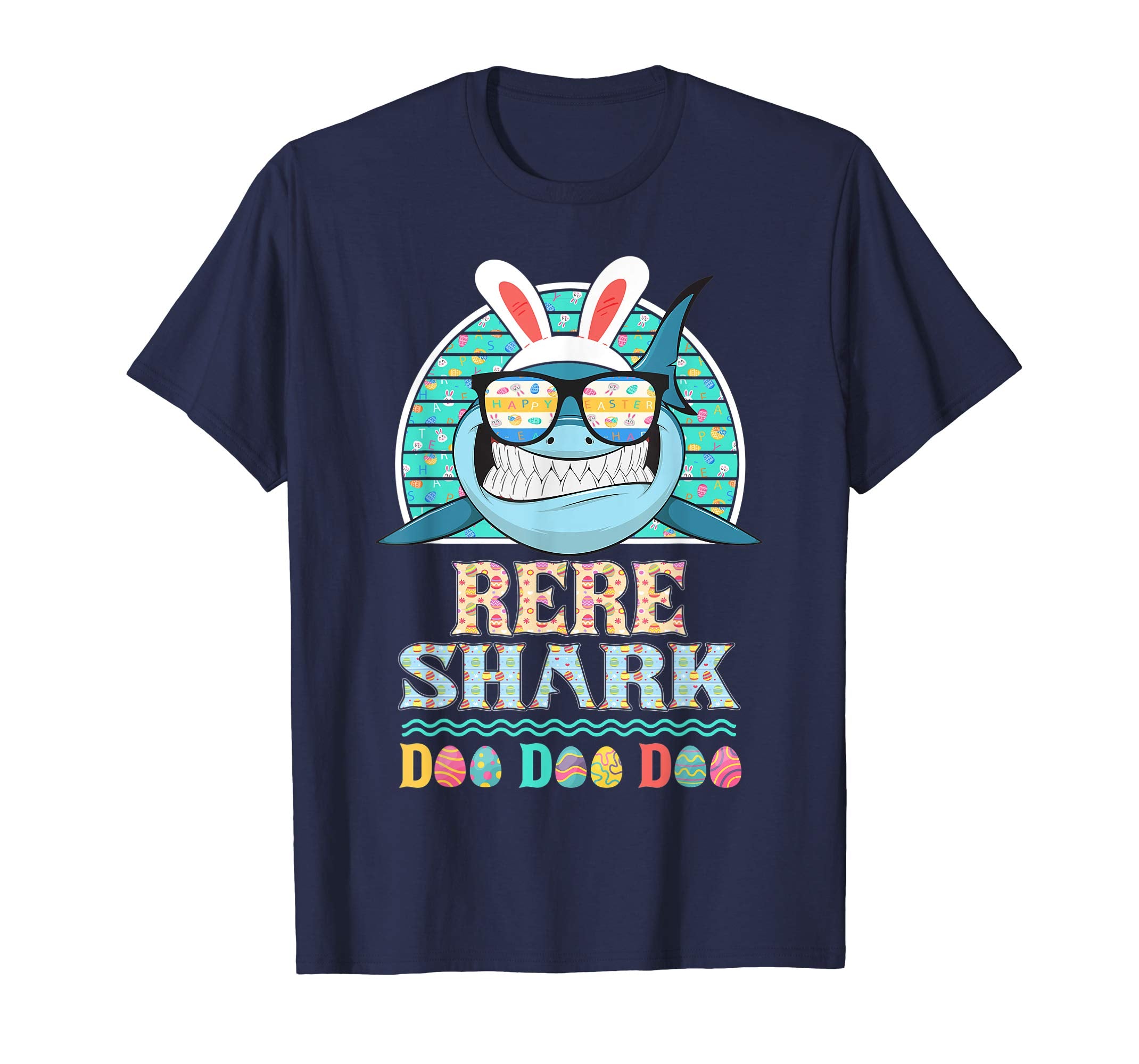Funny Rere Shark Happy Easter Day Gift Family Shirt
