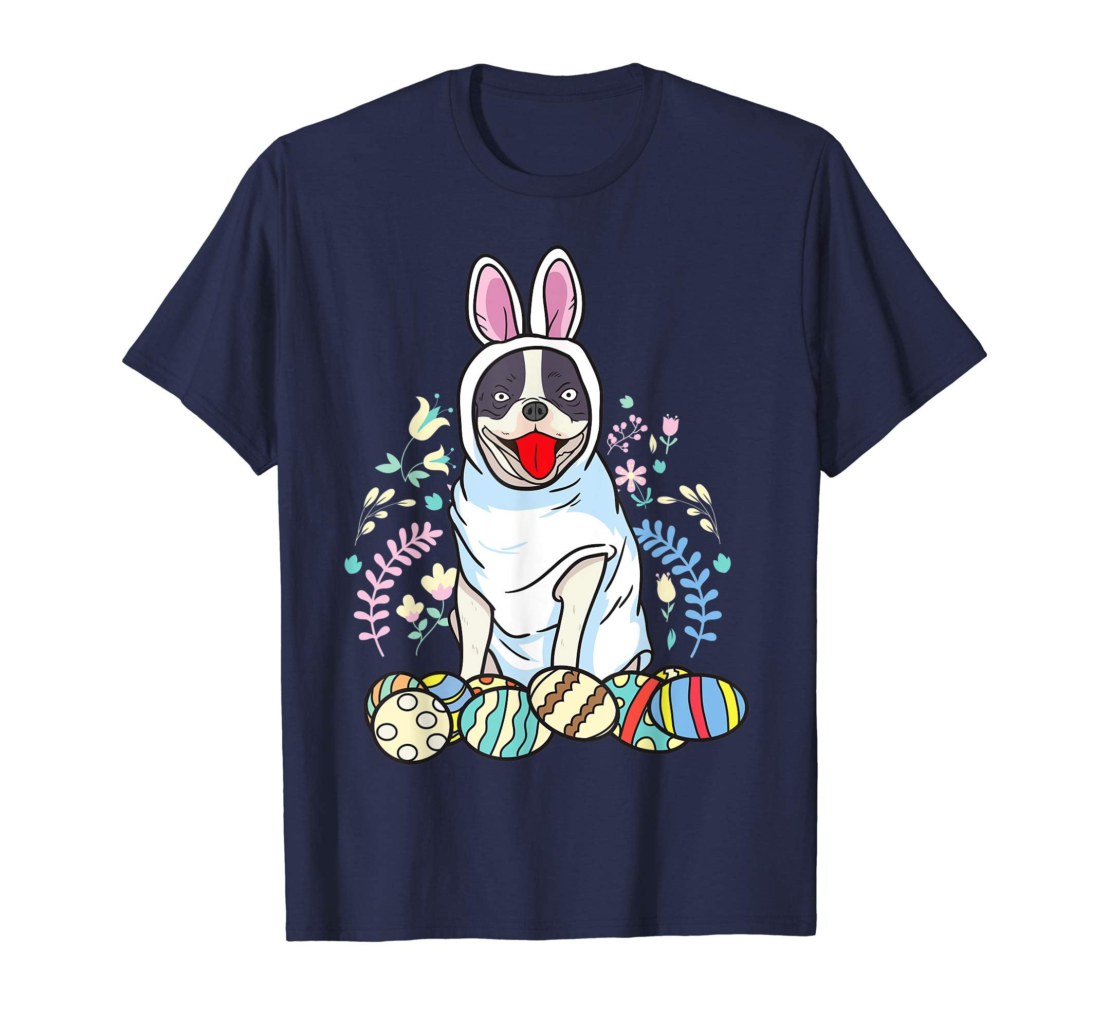Bunny Easter Shirt French Bulldog Shirt Cool Dog T-Shirt