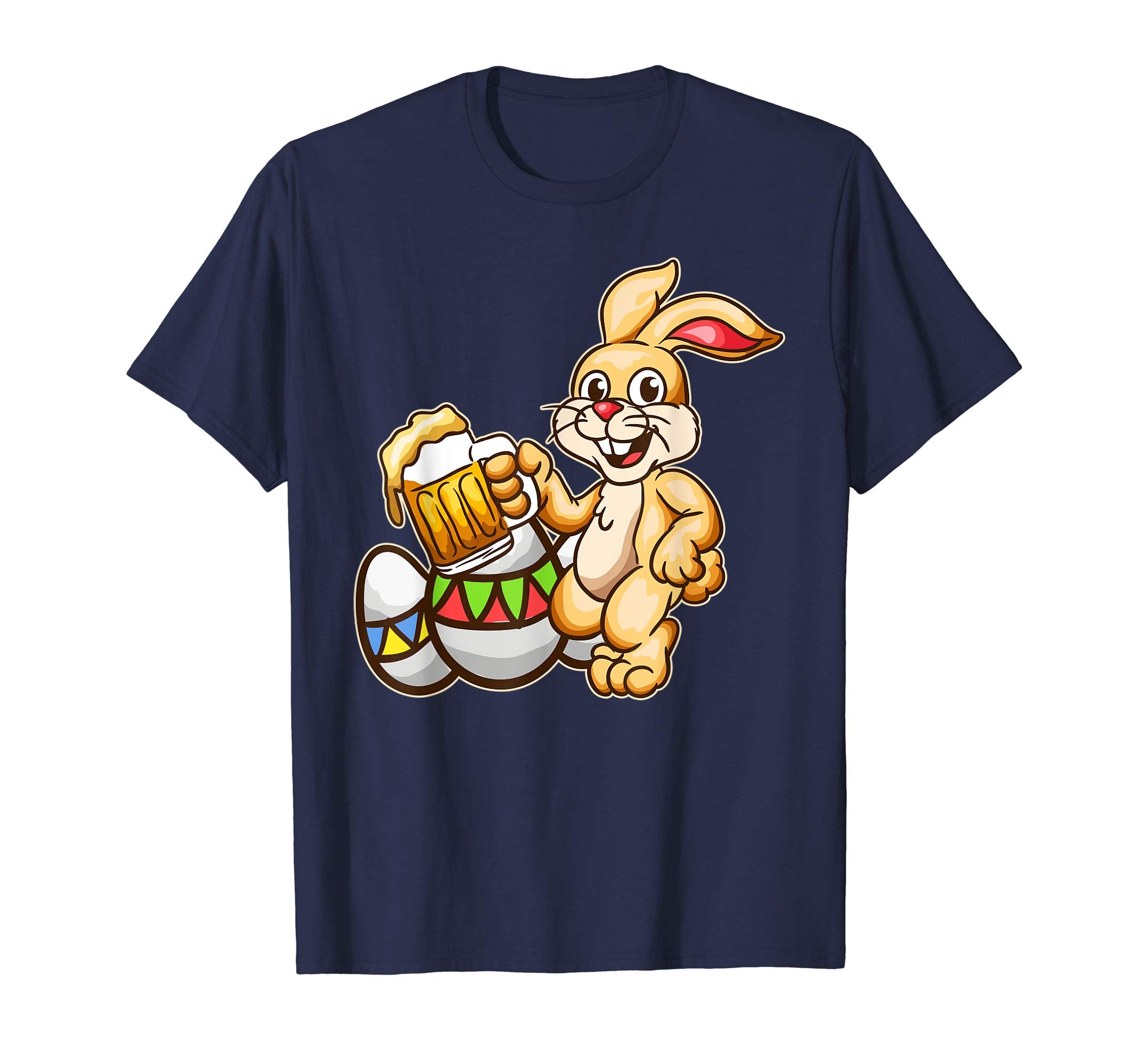 Drunk Bunny Beer Shirt Egg Mug - Funny Easter Bunny Tee Gift
