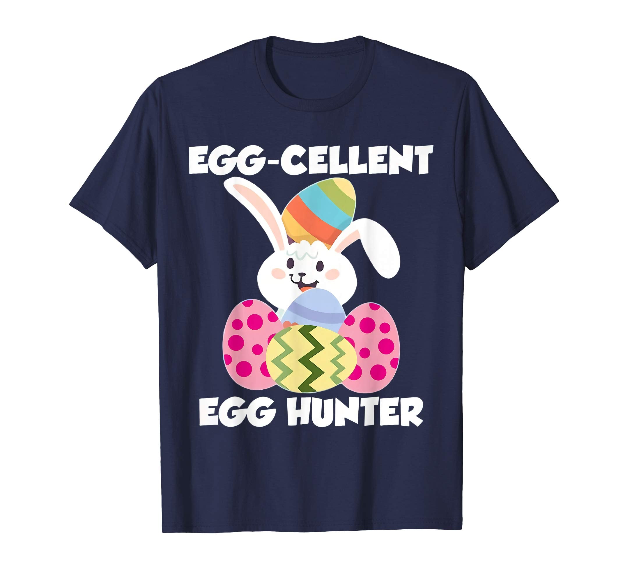 Egg-cellent Egg Hunter Easter T-Shirt Boys Girls Bunny Gift