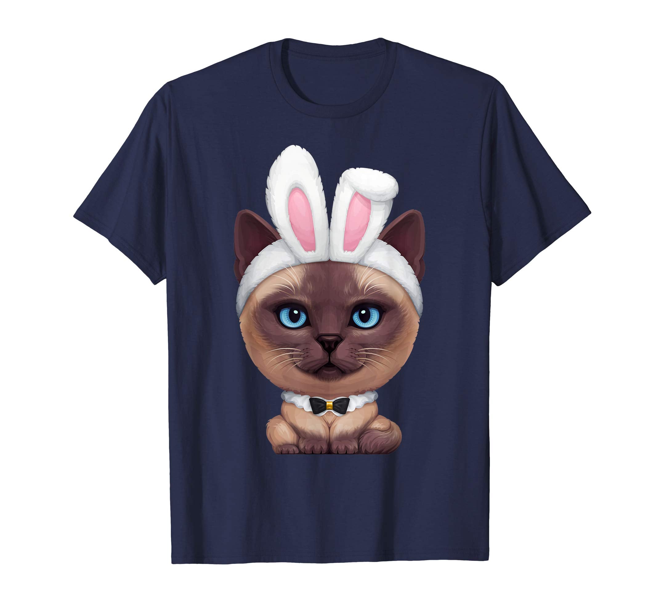 Siamese Cat in the Easter Bunny Costume T-Shirt