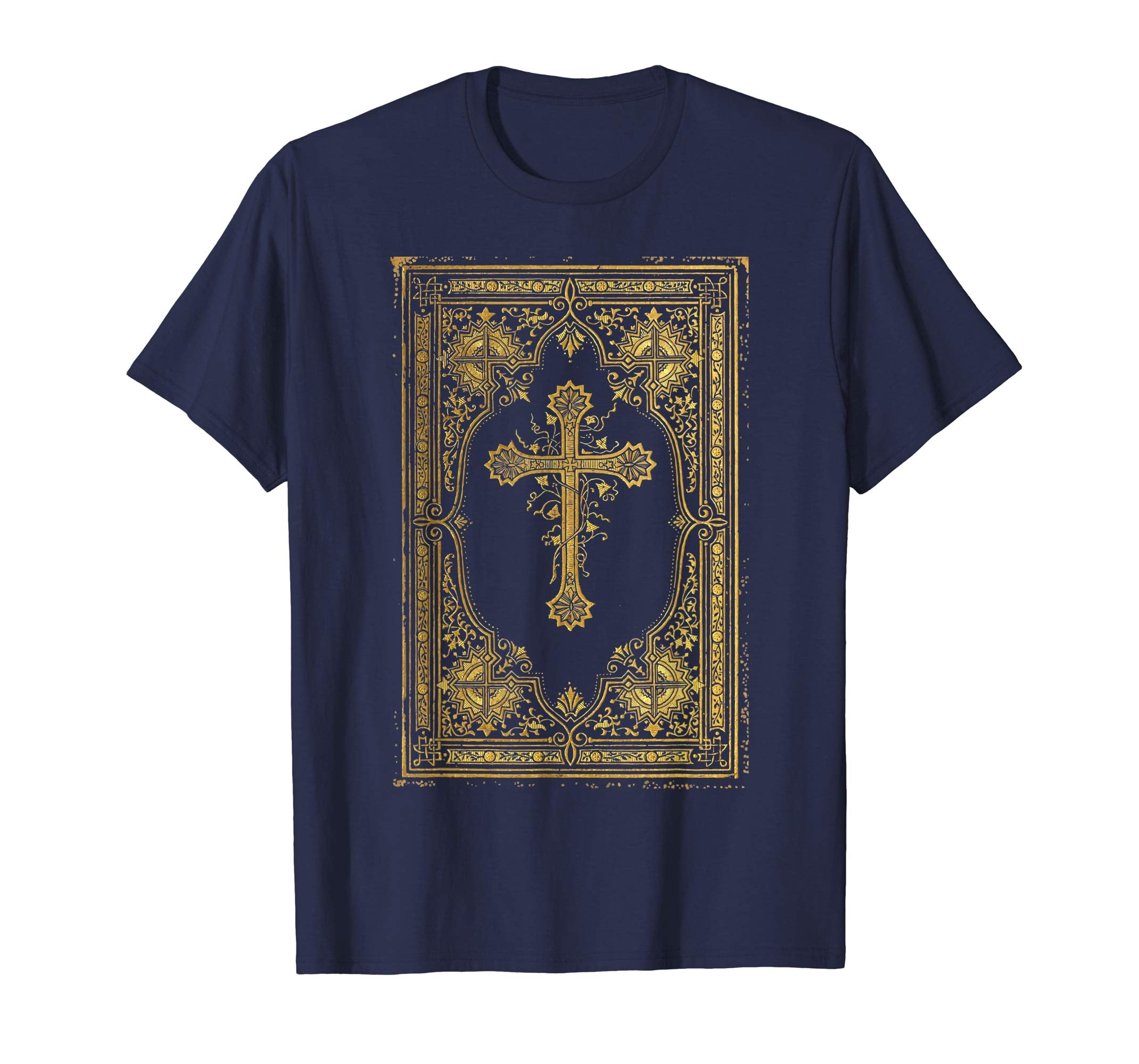 Gold Cross Vintage Catholic Art Easter Shirts Gifts