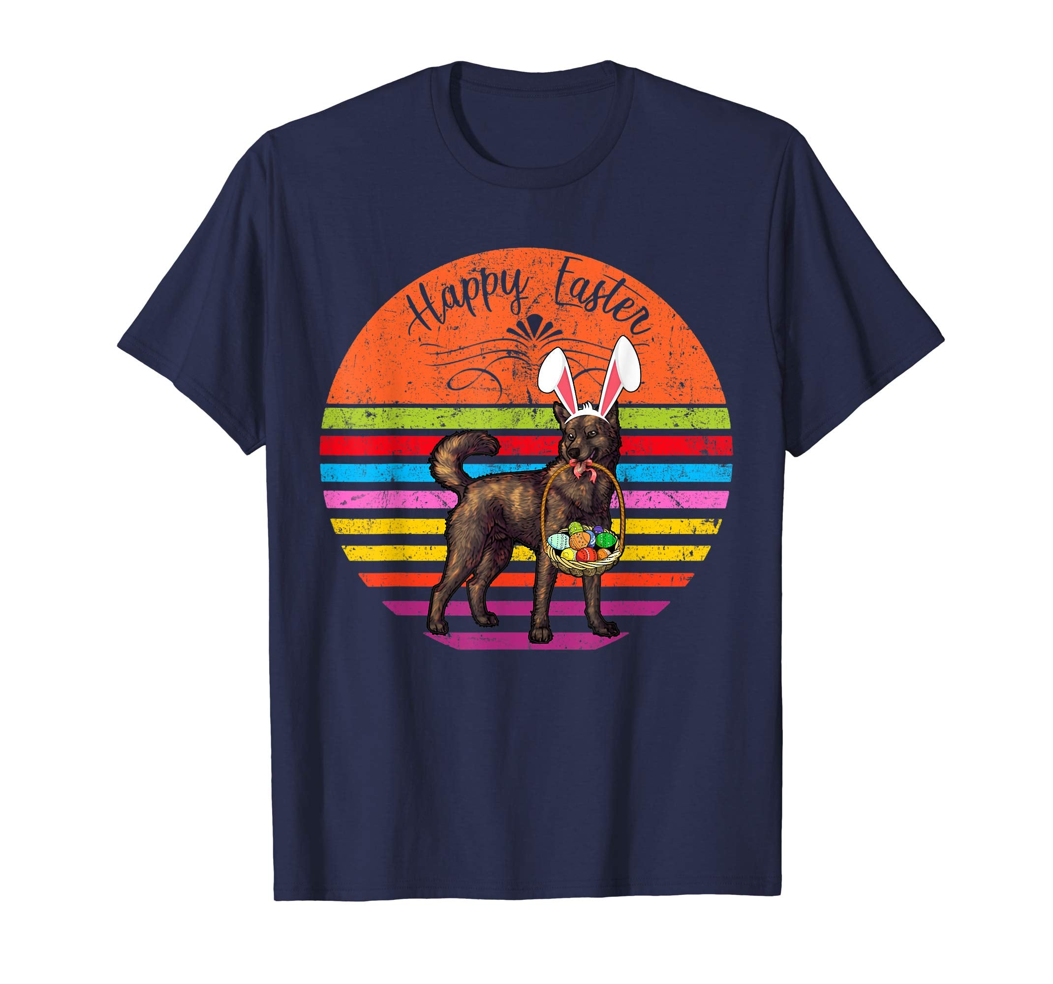 Vintage Kai Inu Dog Easter Eggs Basket T Shirt