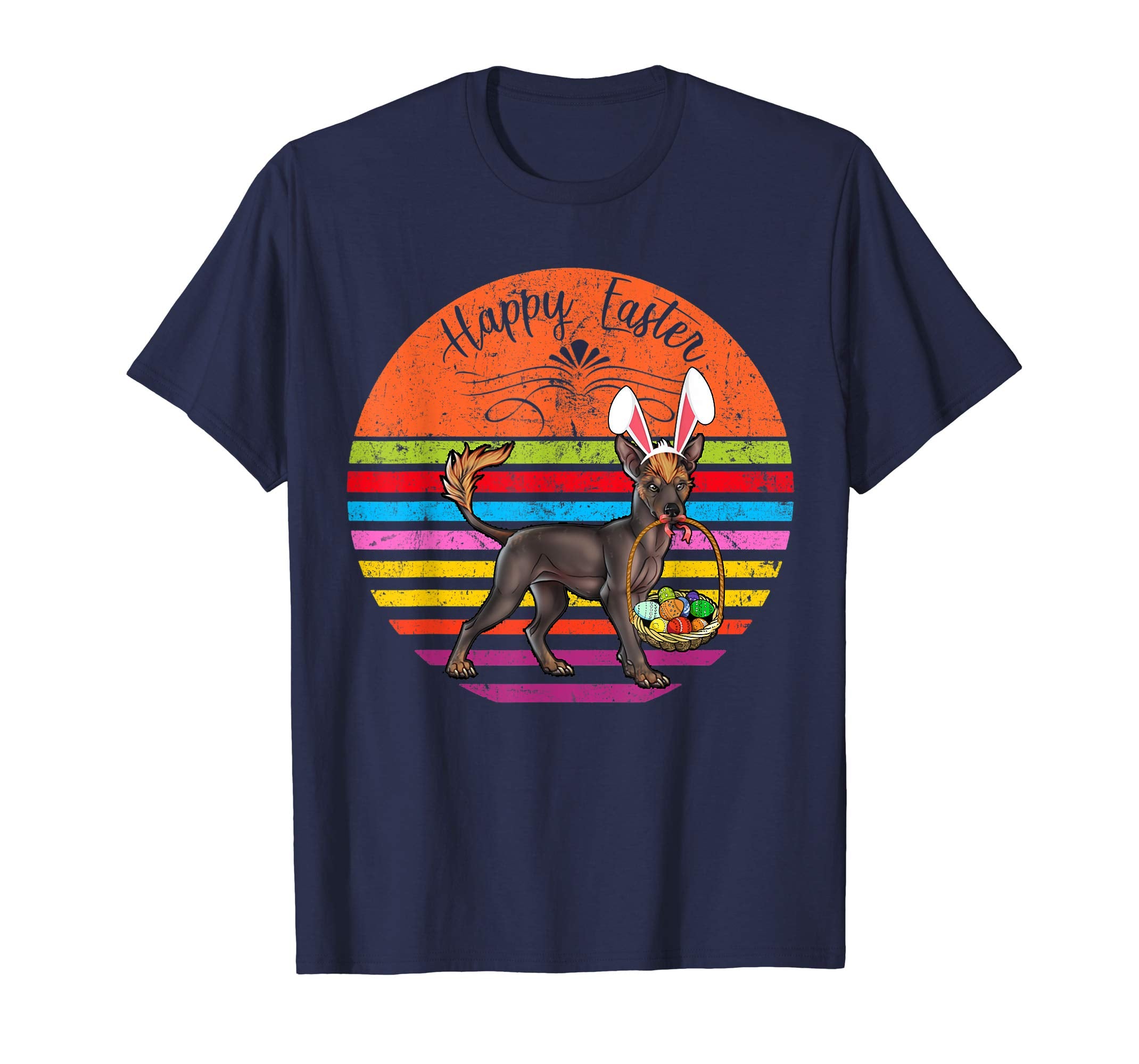 Vintage Peruvian Hairless Dog Easter Eggs Basket T Shirt