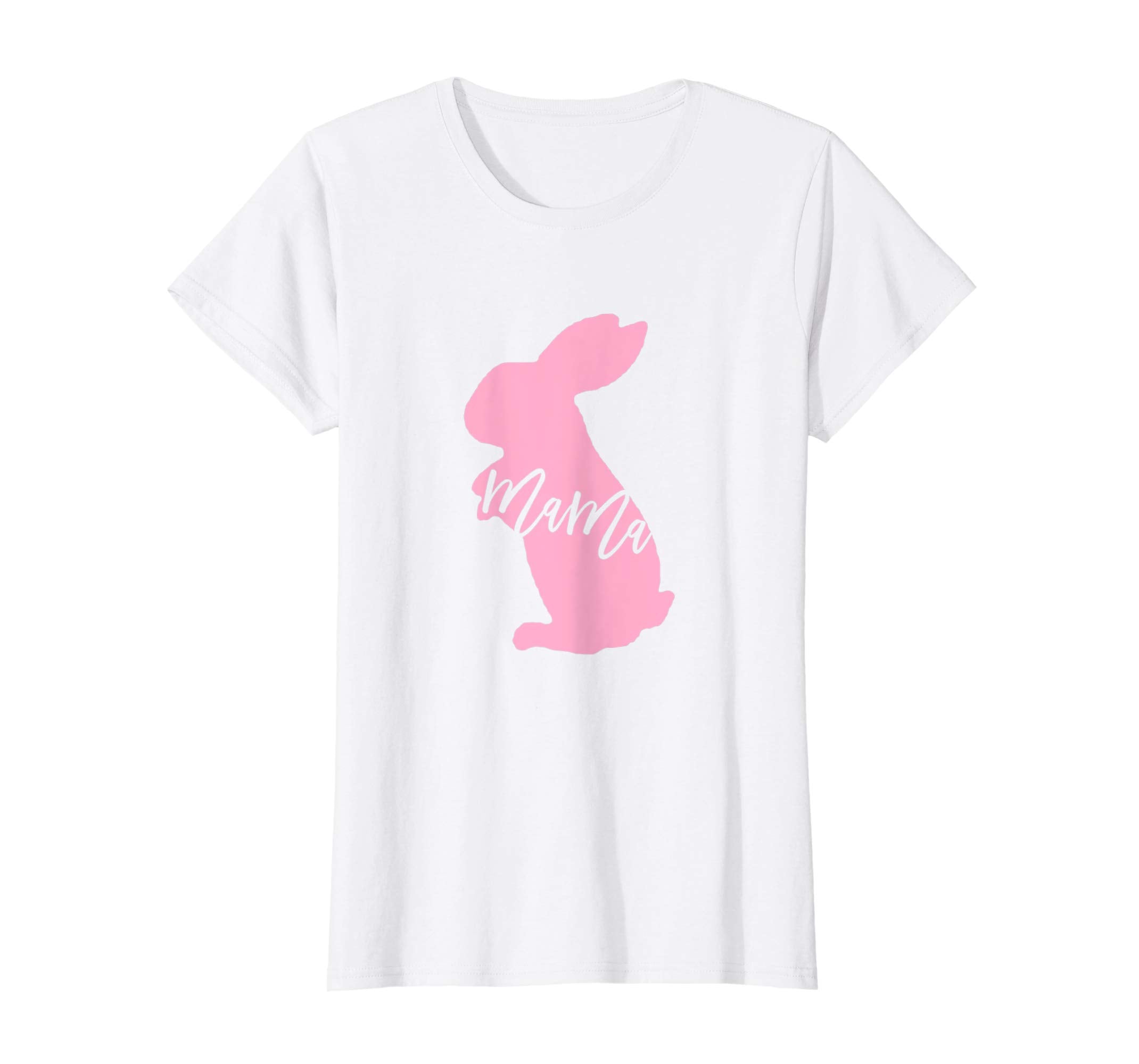 Womens Mama Bunny Pajama Shirt Pink Color Cute Mom Gift for Easter