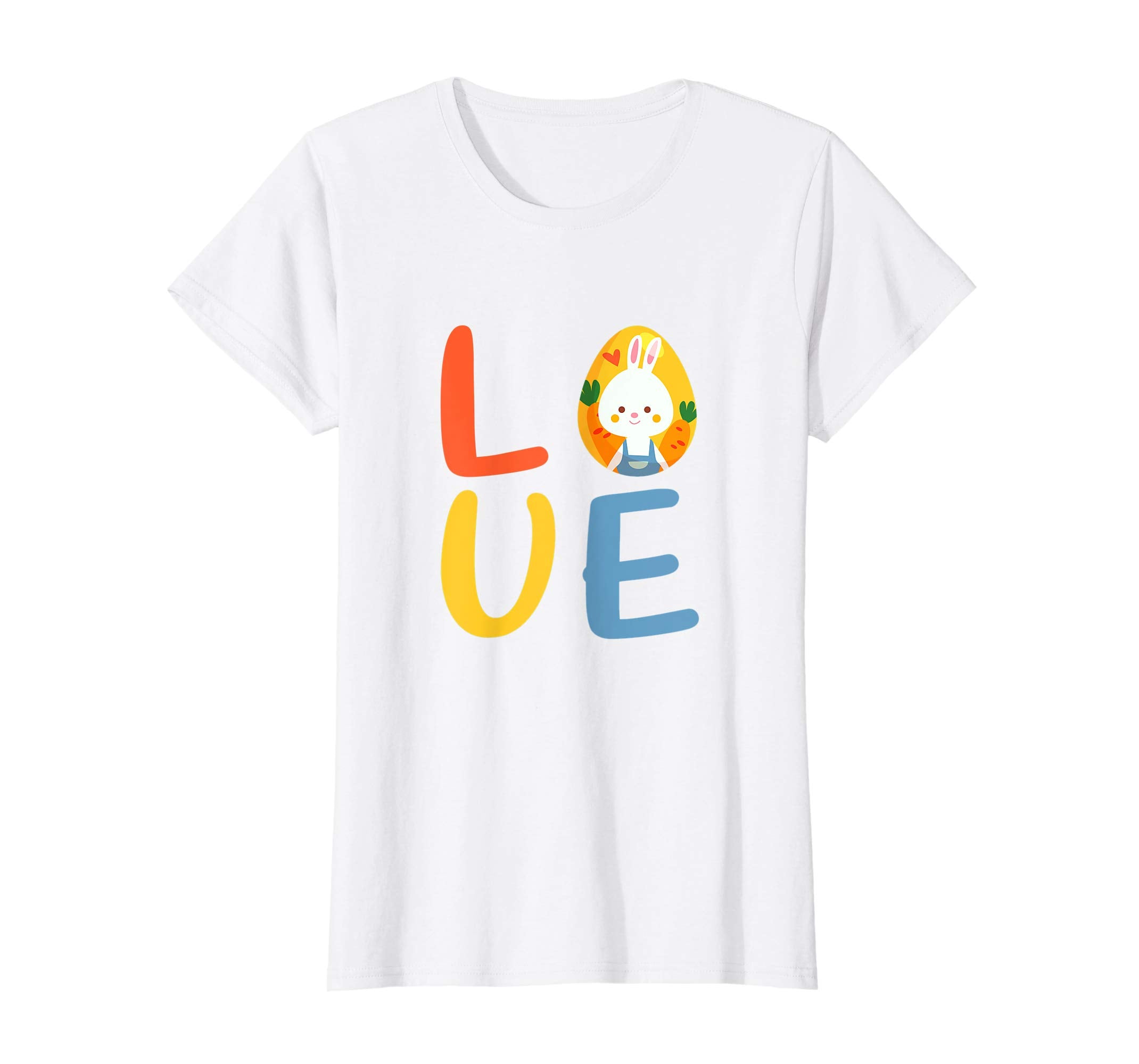 Love Easter Shirt With Easter Egg and Easter Bunny