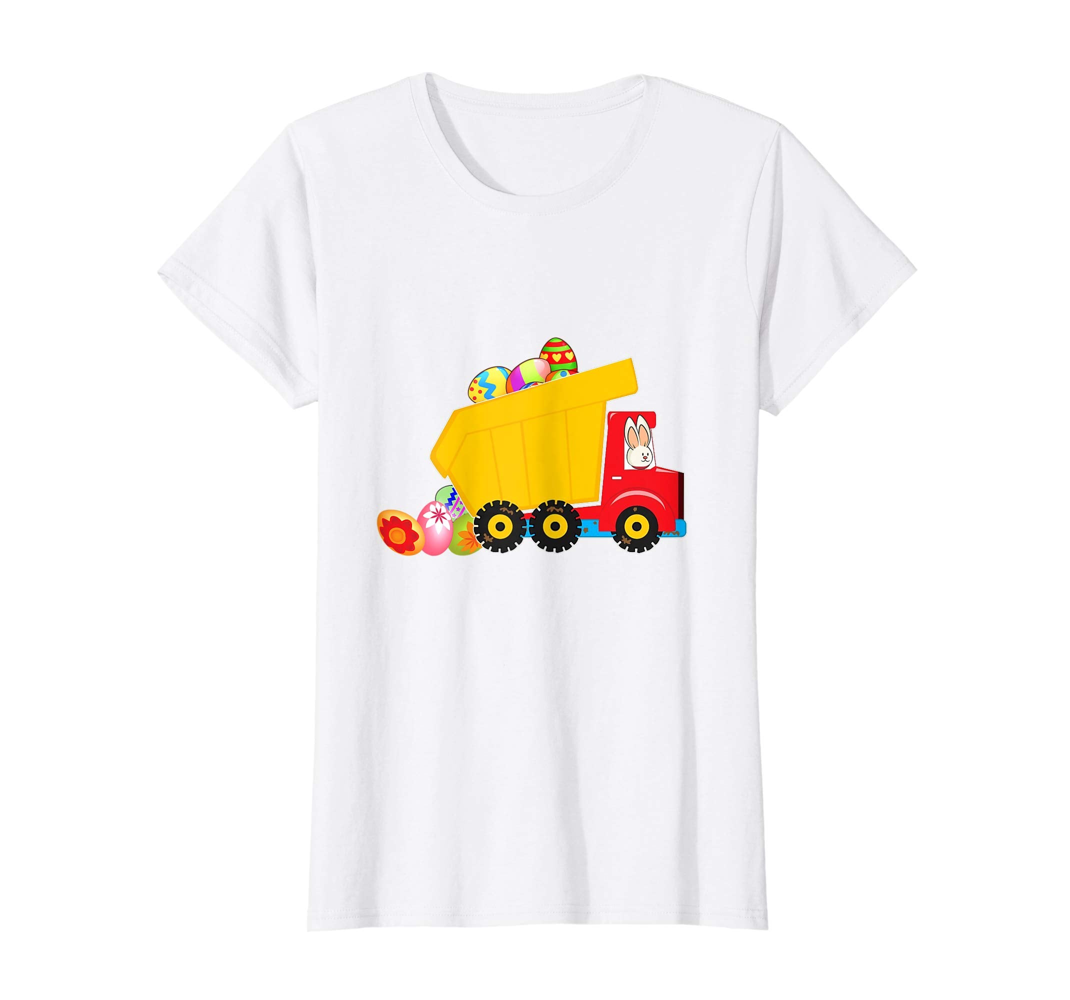Moms of Boys Dump Truck Easter Bunny and Eggs Kids t shirt