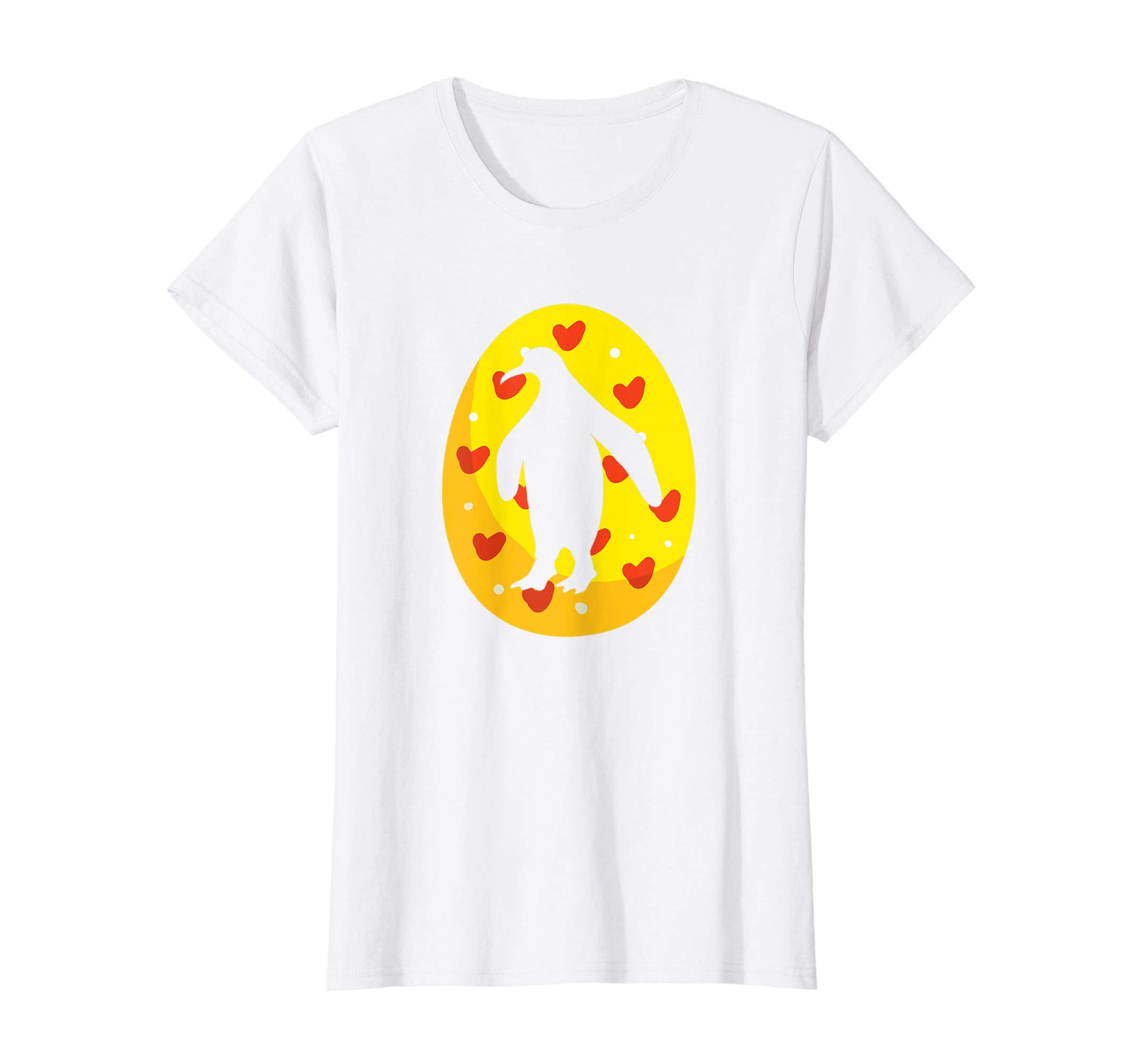 Cute Penguin Easter Bunny Egg T-Shirt for Kids Boys Girls