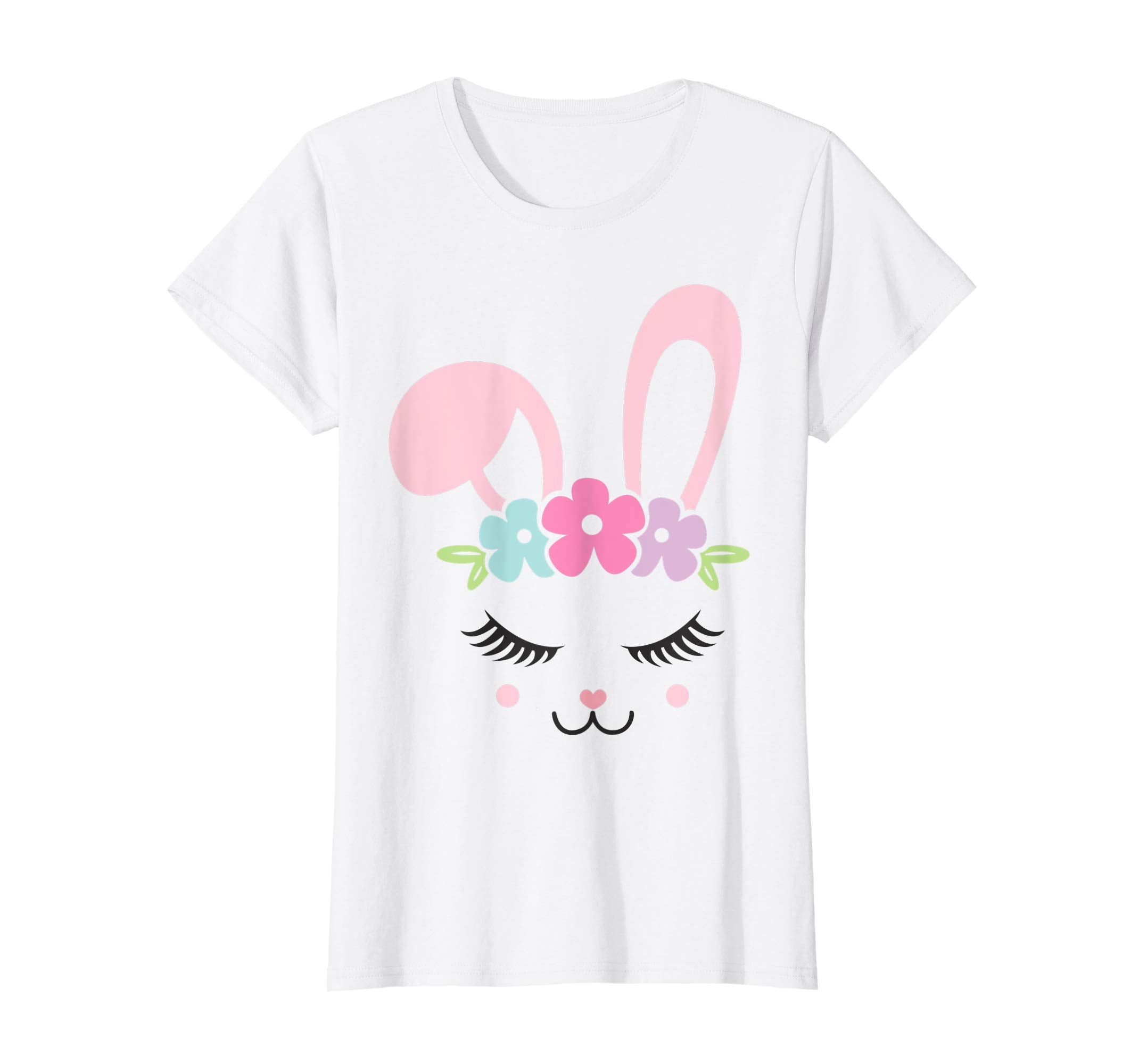 Floral Bunny Face Cute Rabbit Easter Gift Shirt