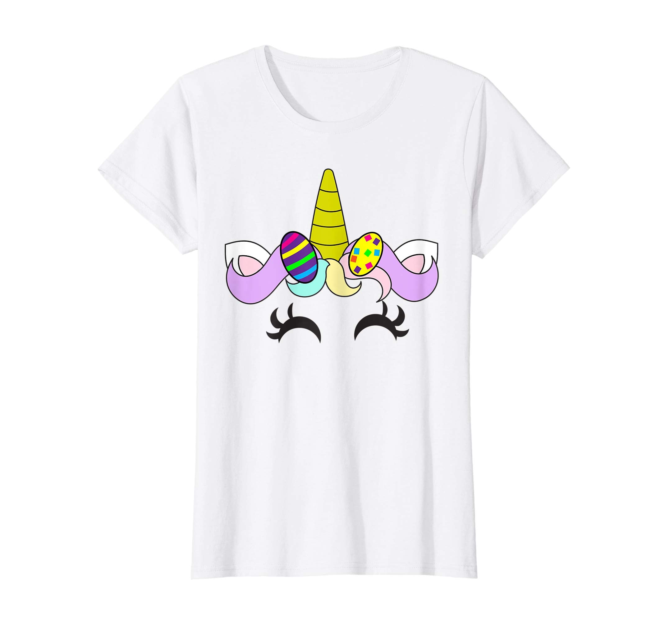 Easter Unicorn Girl Shirt | Cute Easter Painted Eggs Gift