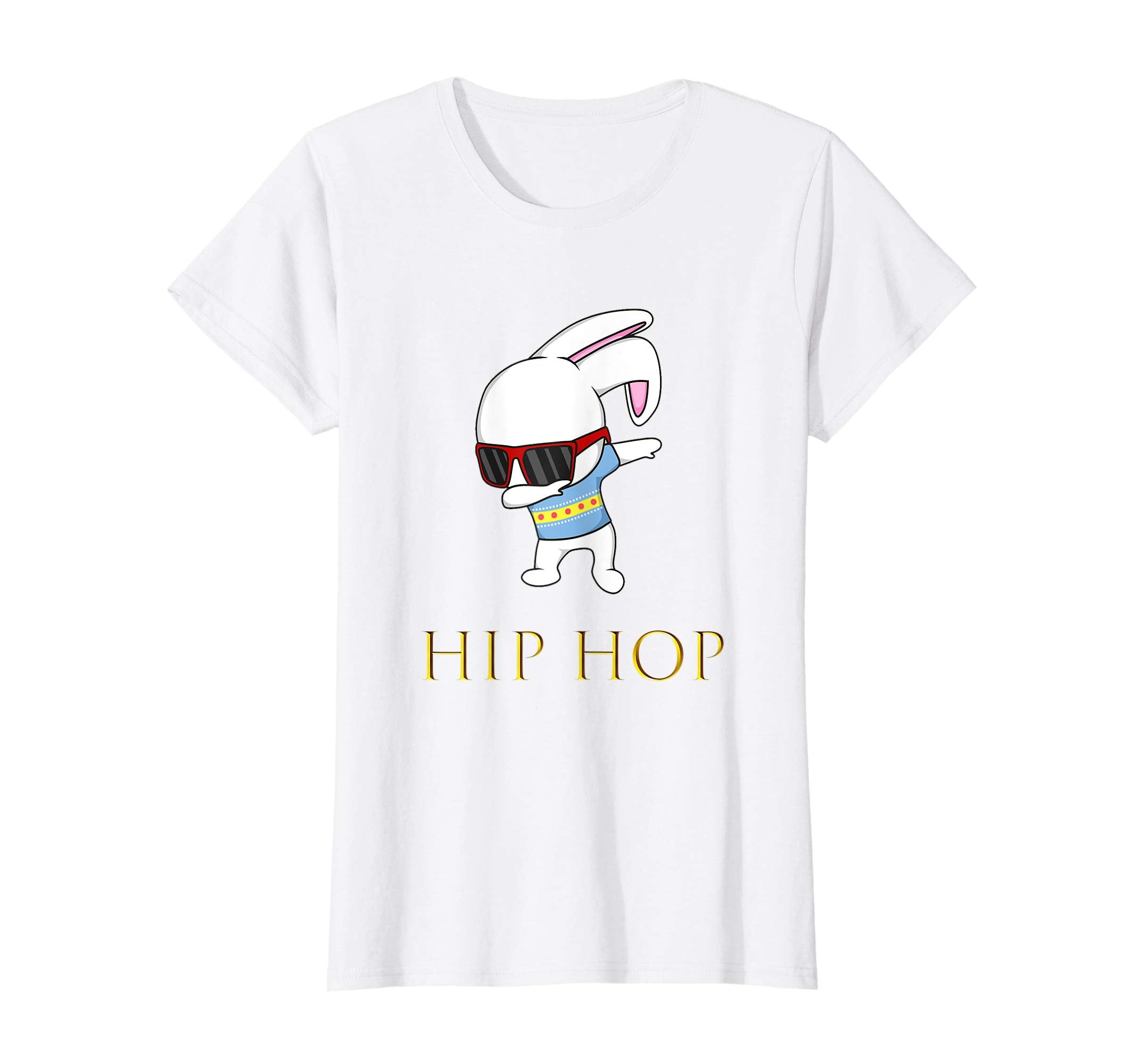 Happy Easter Day T-Shirt HipHop Bunny With sunglass cute