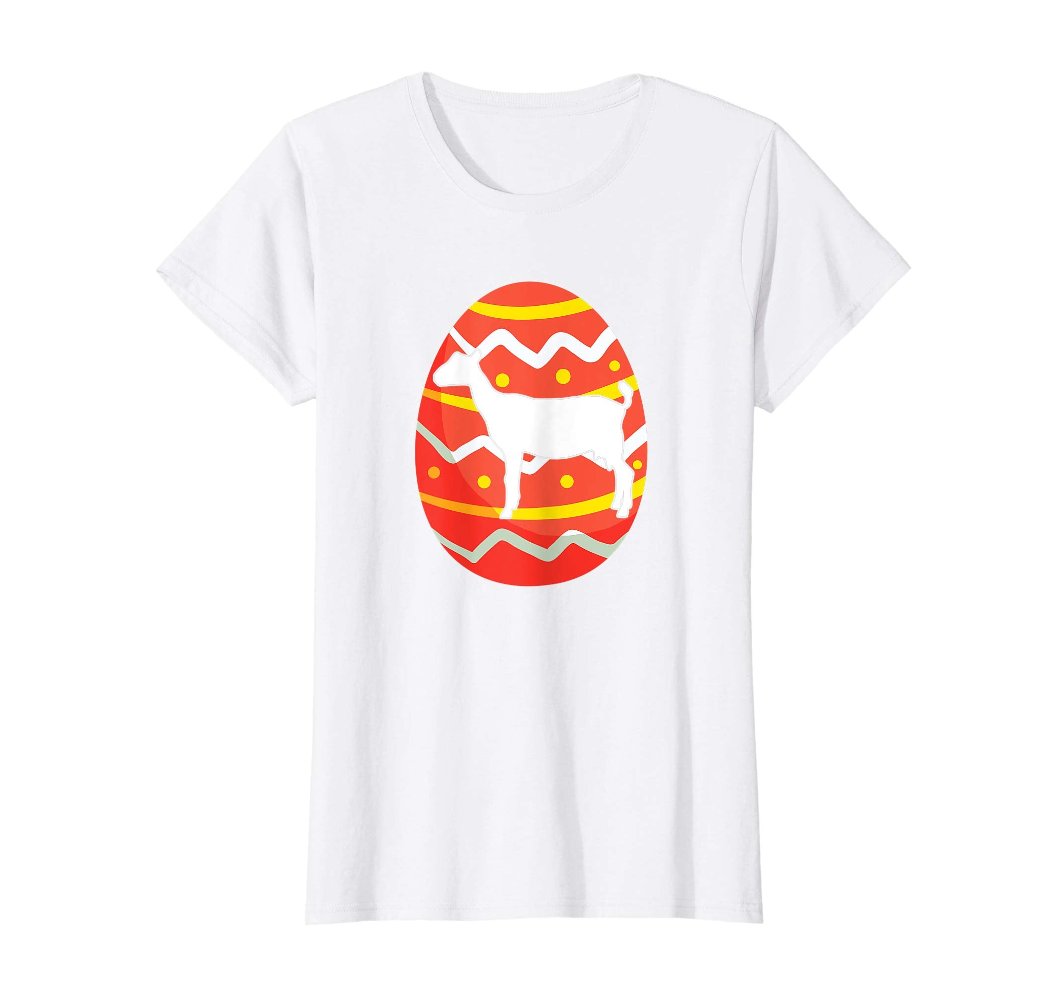 Happy Goat Easter Bunny Egg T-Shirt for Kids Boys Girls